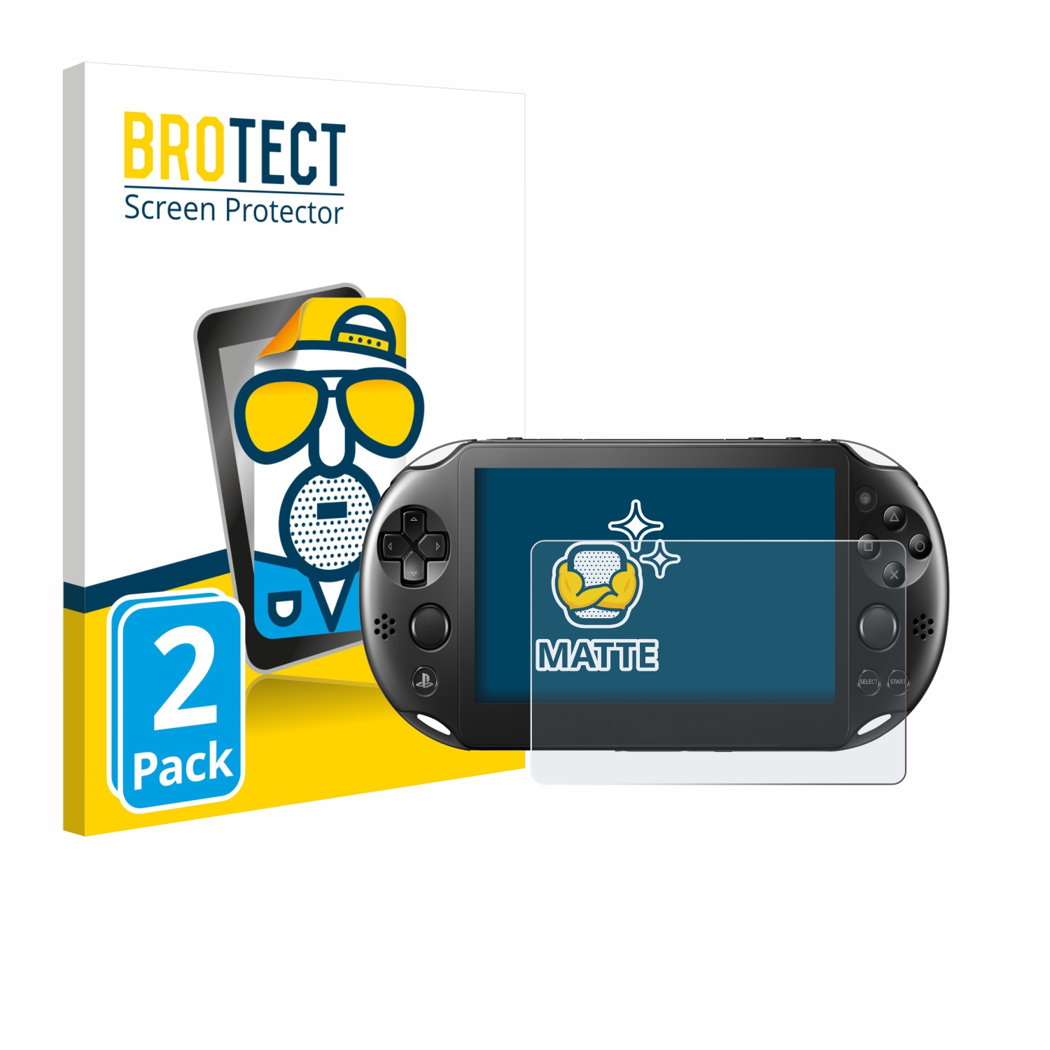 2x BROTECT Entspiegelungs-Folie pro Sony Playstation PS Vita Slim