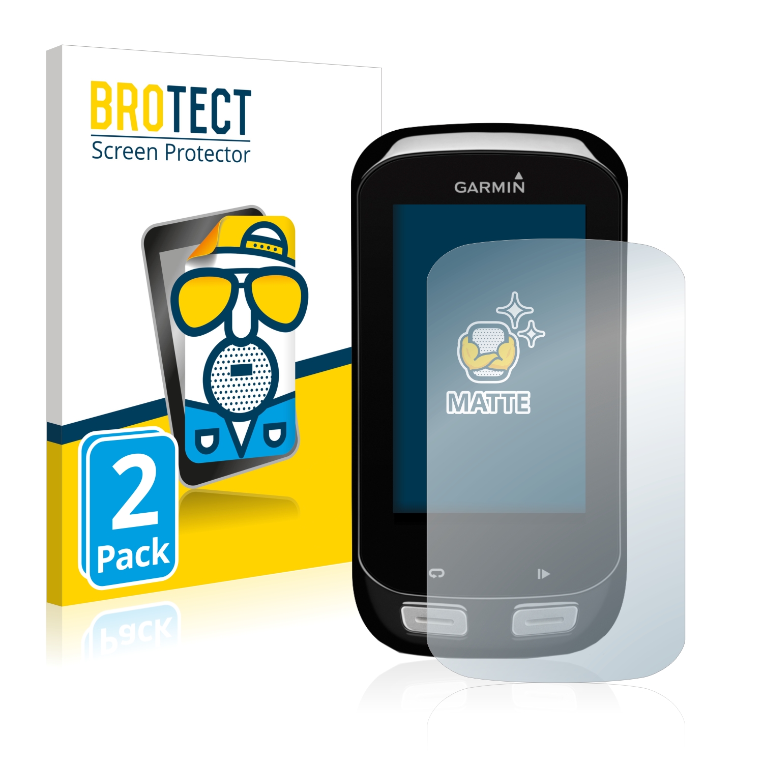 2x BROTECT Entspiegelungs-Folie pro Garmin Edge 1000