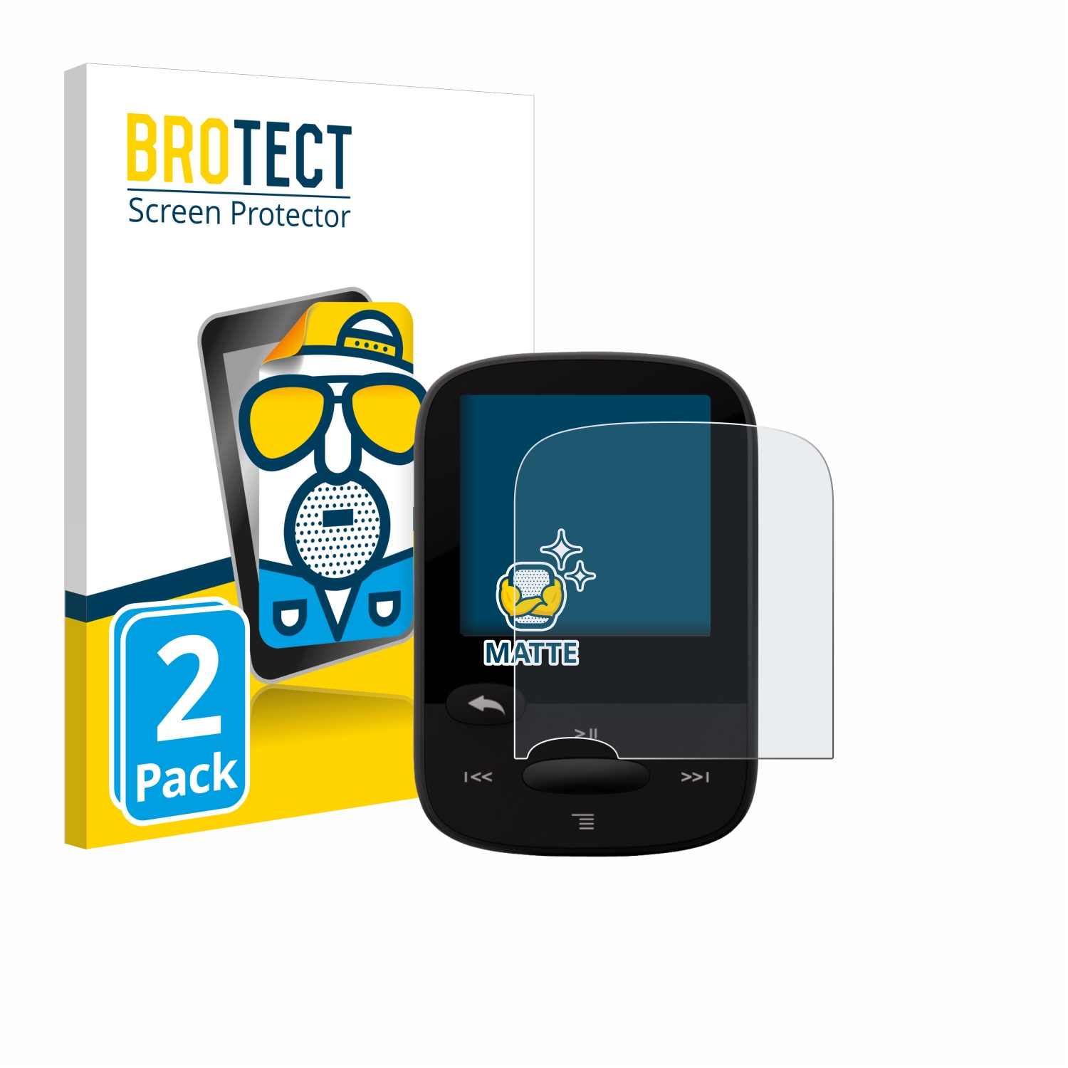 2x BROTECT Entspiegelungs-Folie pro SanDisk Sansa Clip Sport