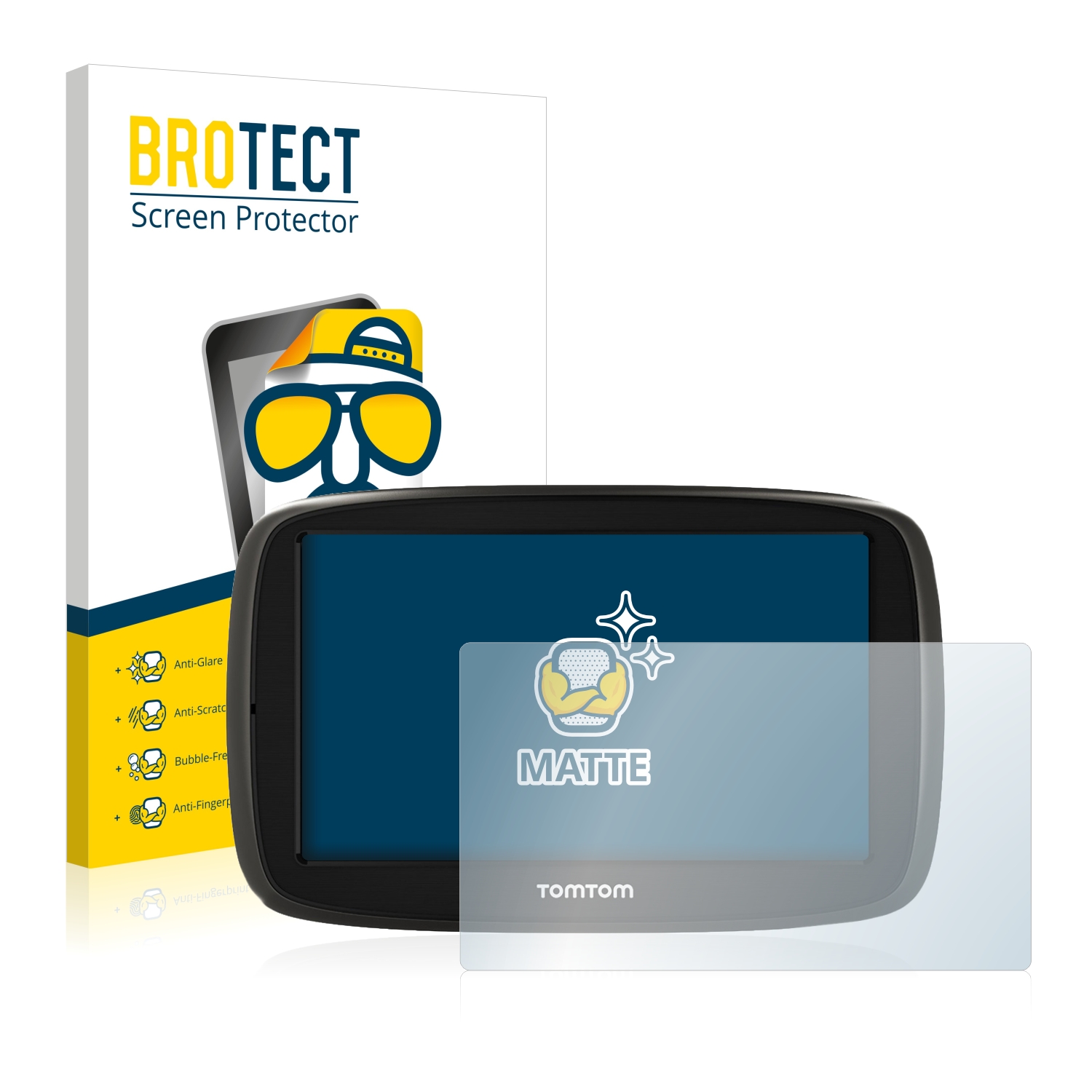 2x BROTECT Entspiegelungs-Folie pro TomTom GO 50