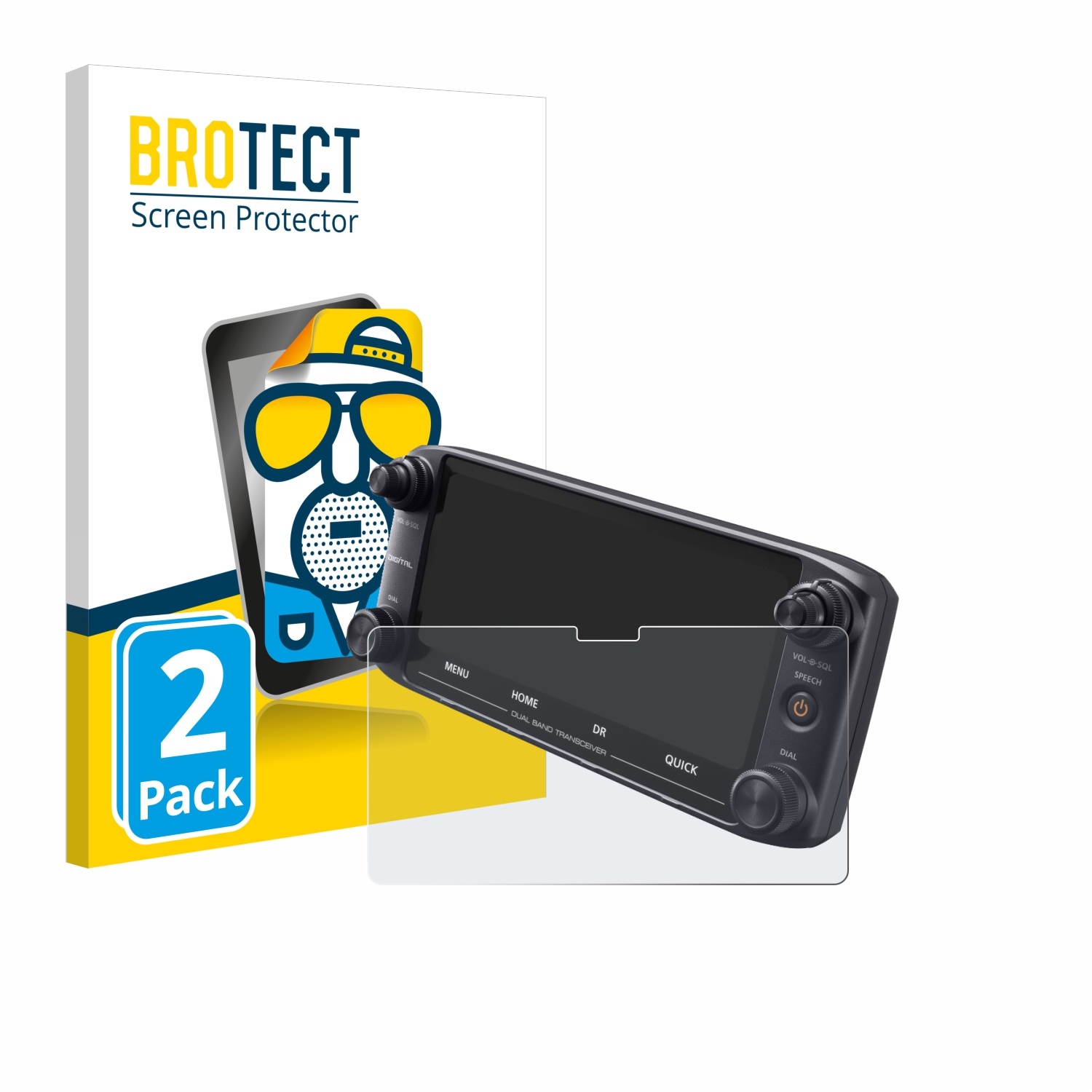 2x BROTECT Entspiegelungs-Folie pro Icom ID-5100