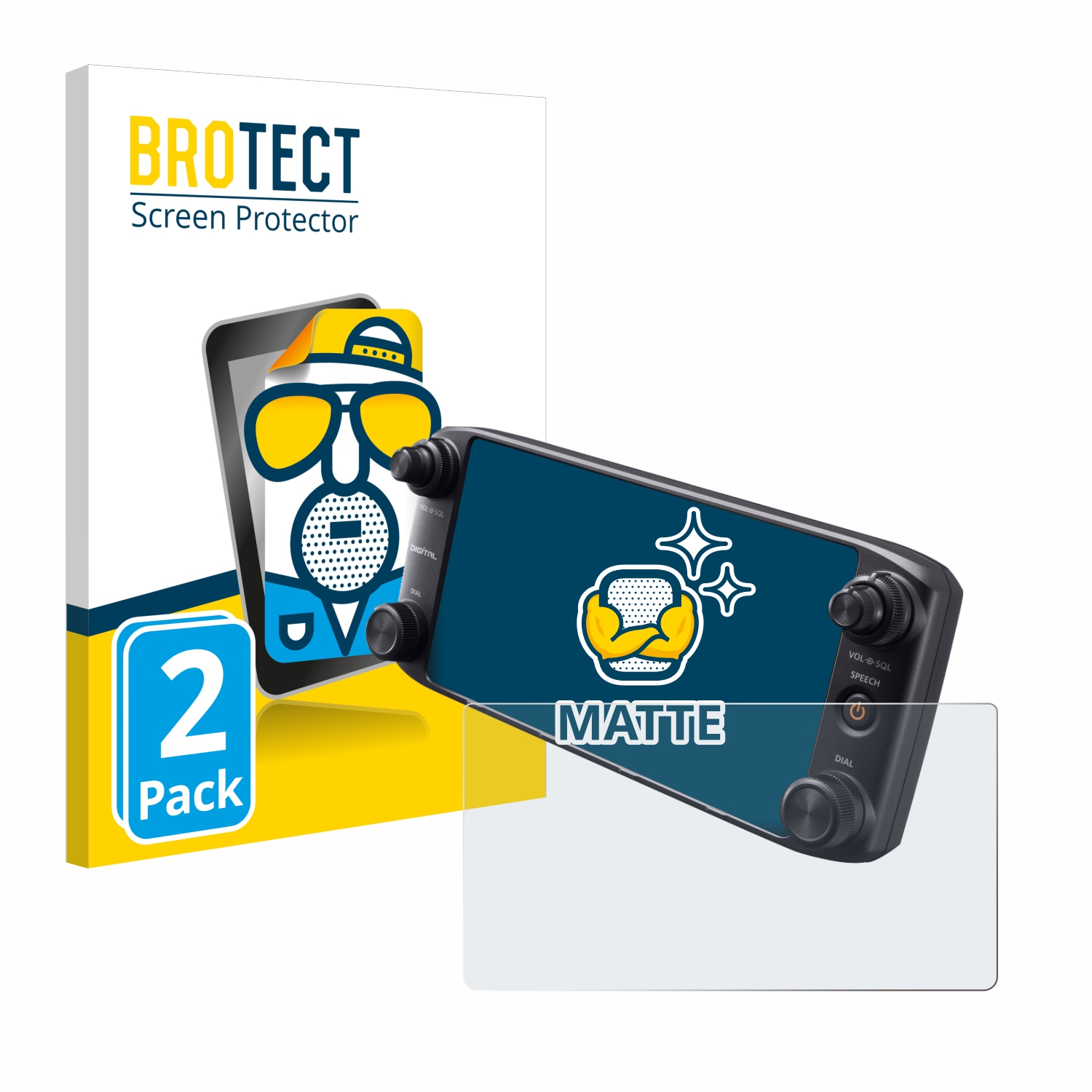 2x BROTECT Entspiegelungs-Folie pro Icom ID-5100A