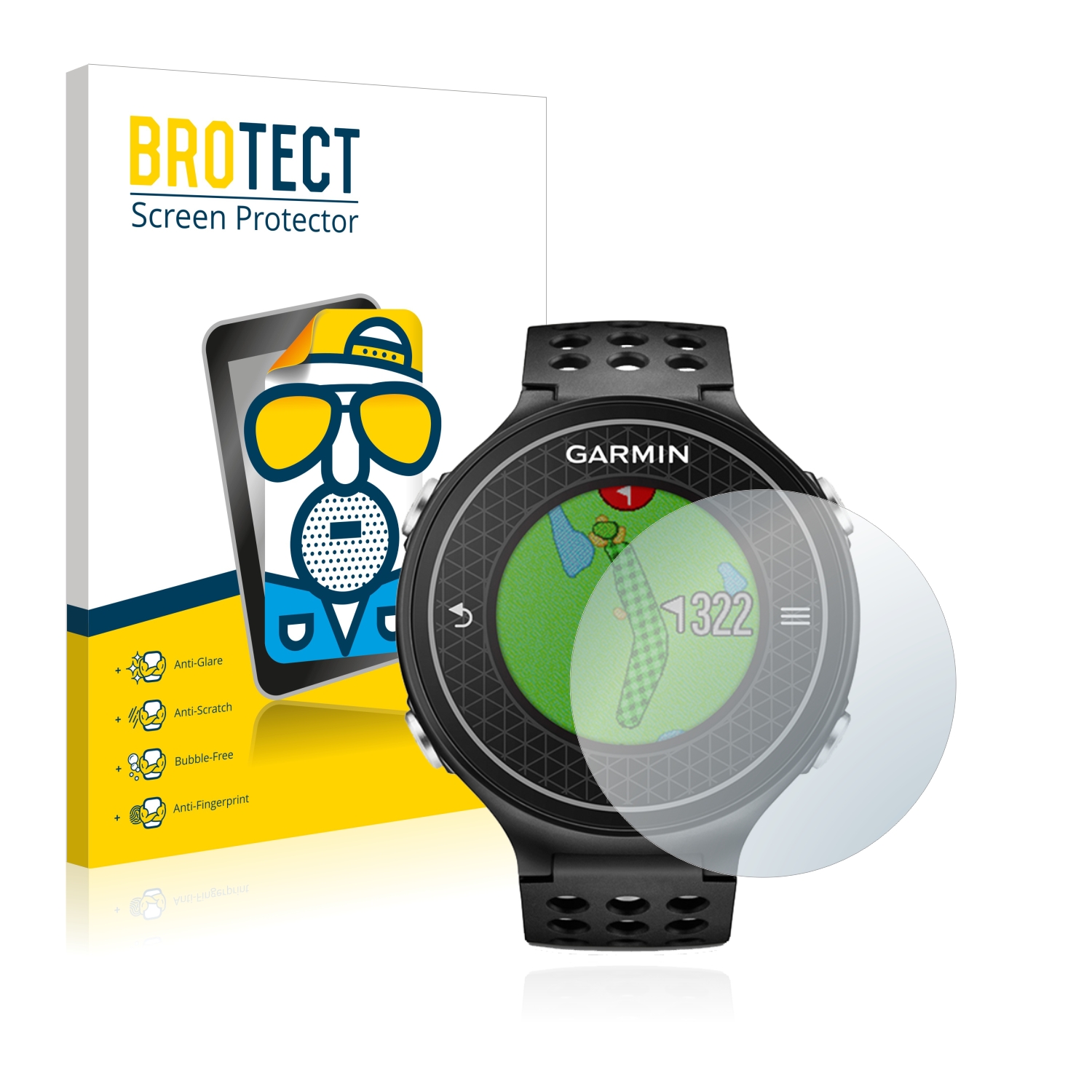 2x BROTECT Entspiegelungs-Folie pro Garmin Approach S6