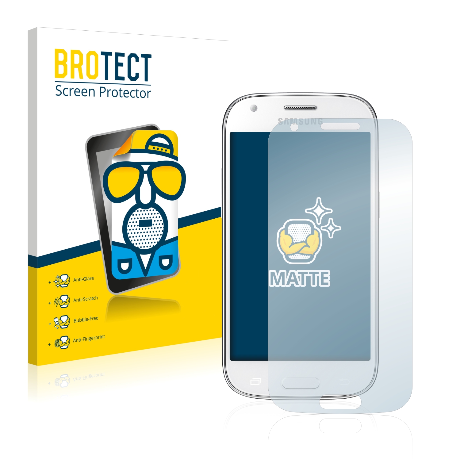 2x BROTECT Entspiegelungs-Folie pro Samsung Galaxy Ace 4 SM-G357 (3G)