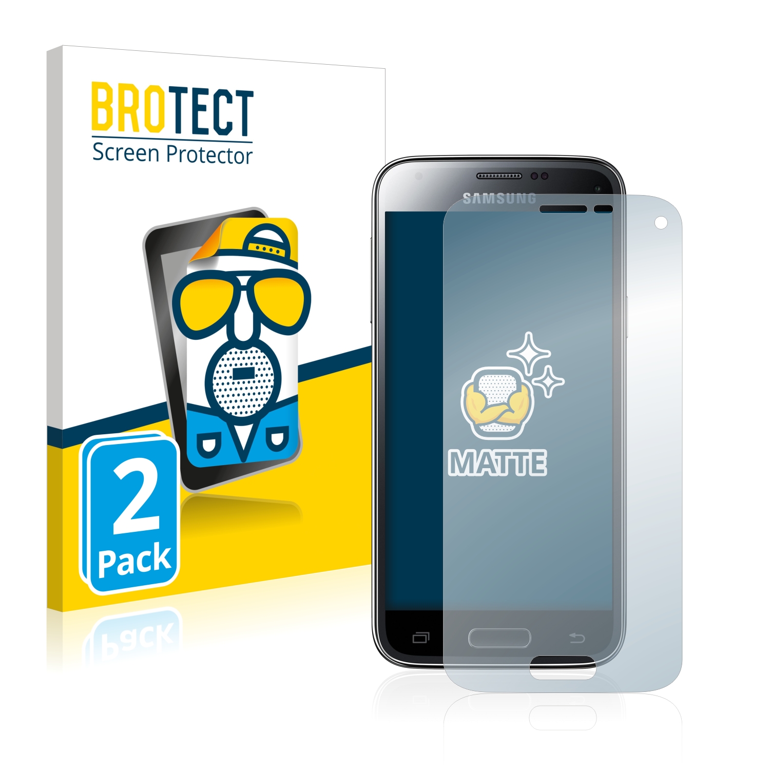 2x BROTECT Entspiegelungs-Folie pro Samsung Galaxy S5 Mini SM-G800F