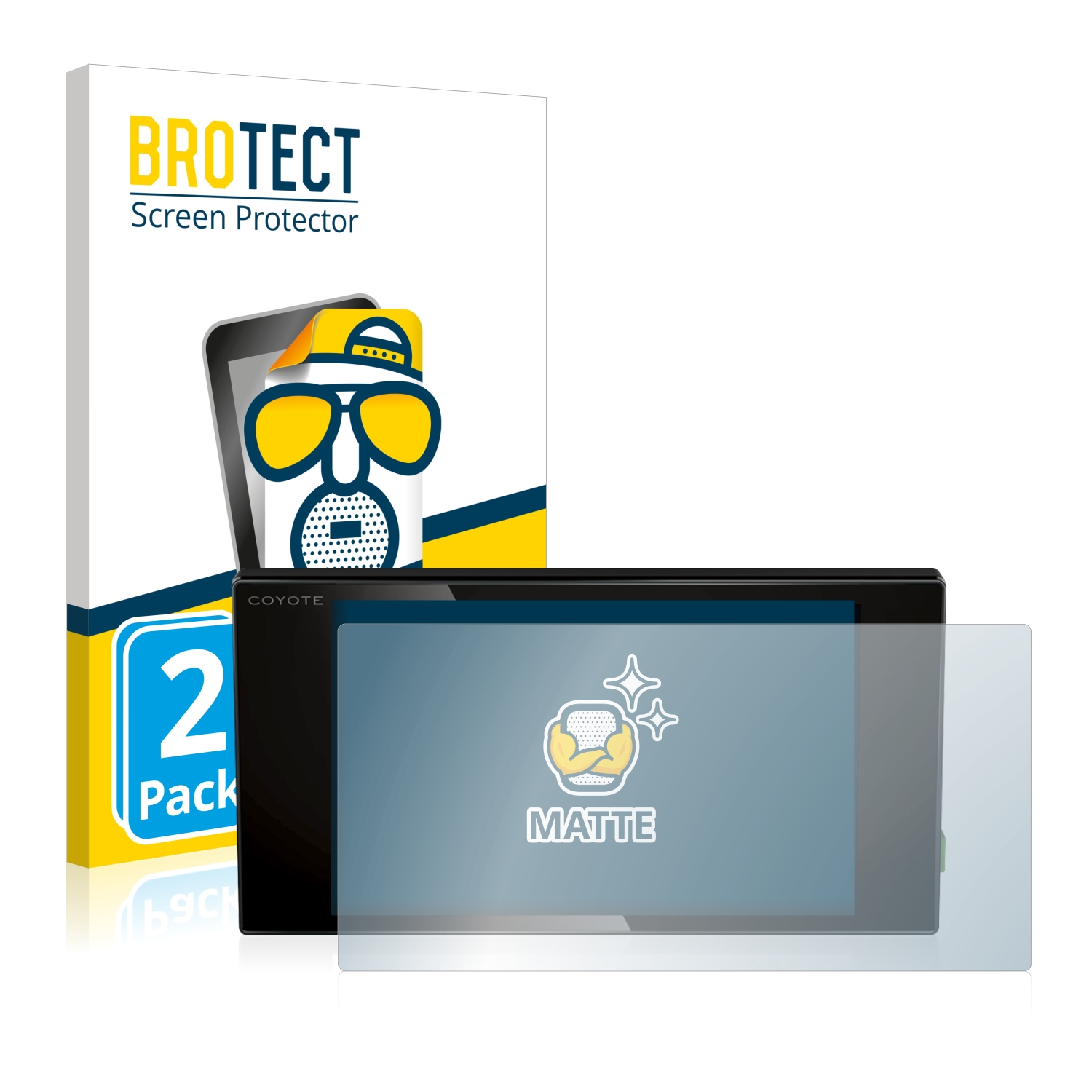 2x BROTECT Entspiegelungs-Folie pro Coyote Nav 2014