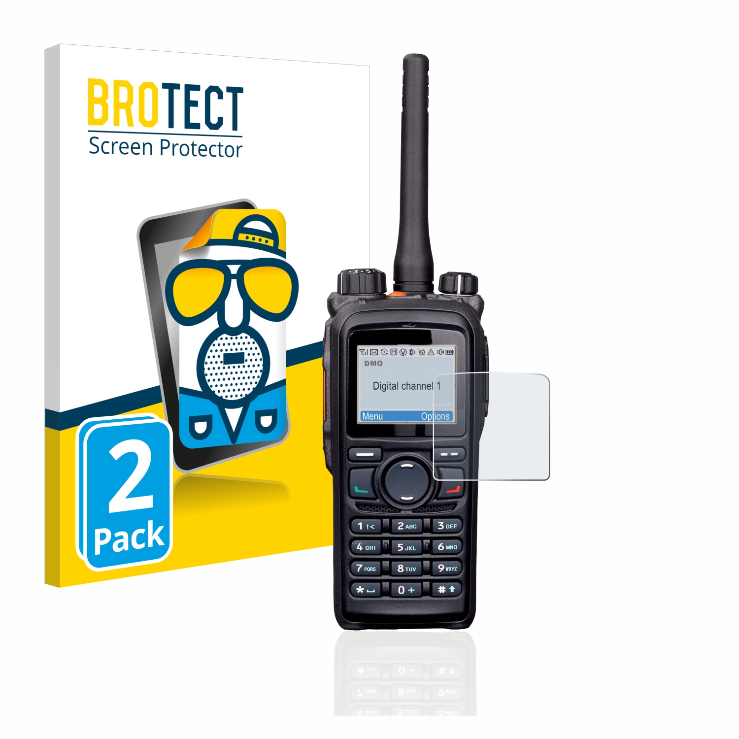 2x BROTECT Entspiegelungs-Folie pro Hytera PD785