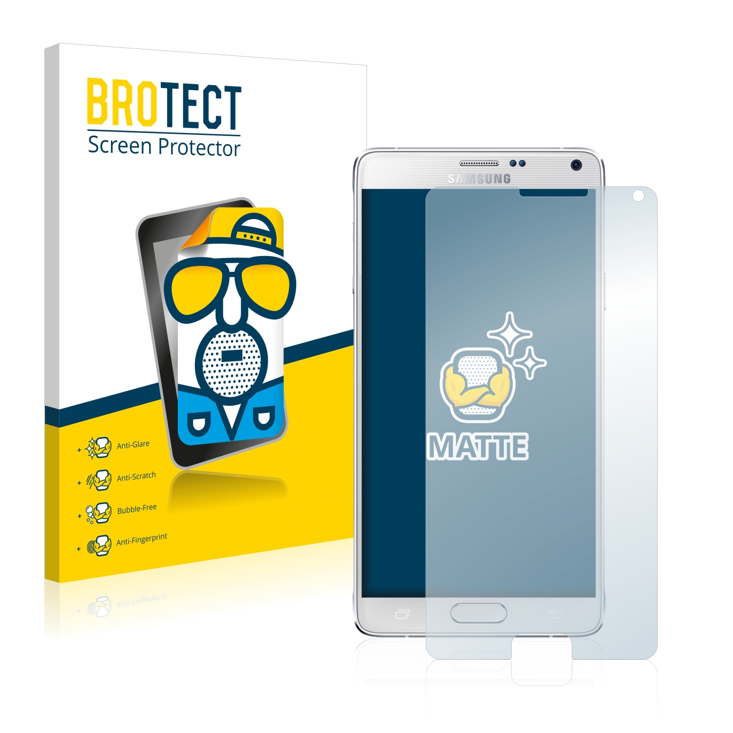 2x BROTECT Entspiegelungs-Folie pro Samsung Galaxy Note 4