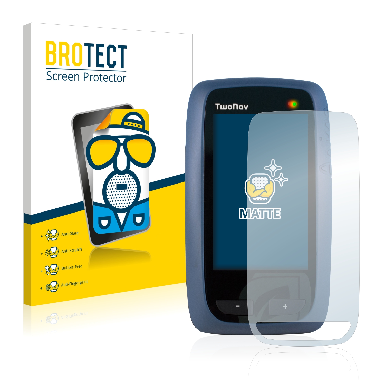 2x BROTECT Entspiegelungs-Folie pro CompeGPS TwoNav Anima