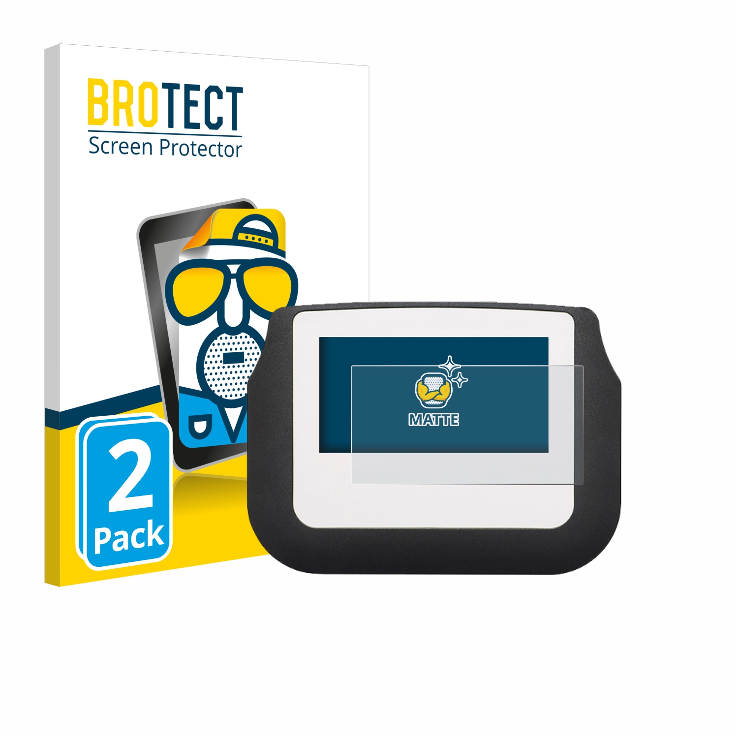 2x BROTECT Entspiegelungs-Folie pro Signotec Signature Pad Sigma