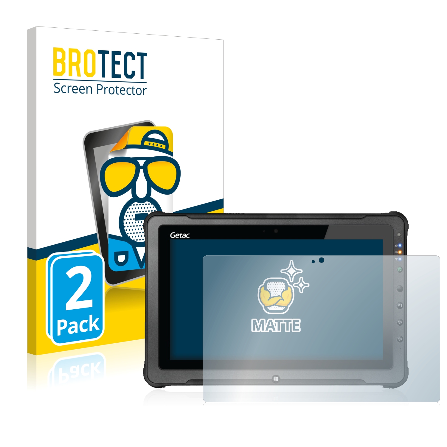 2x BROTECT Entspiegelungs-Folie pro Getac F110 G5