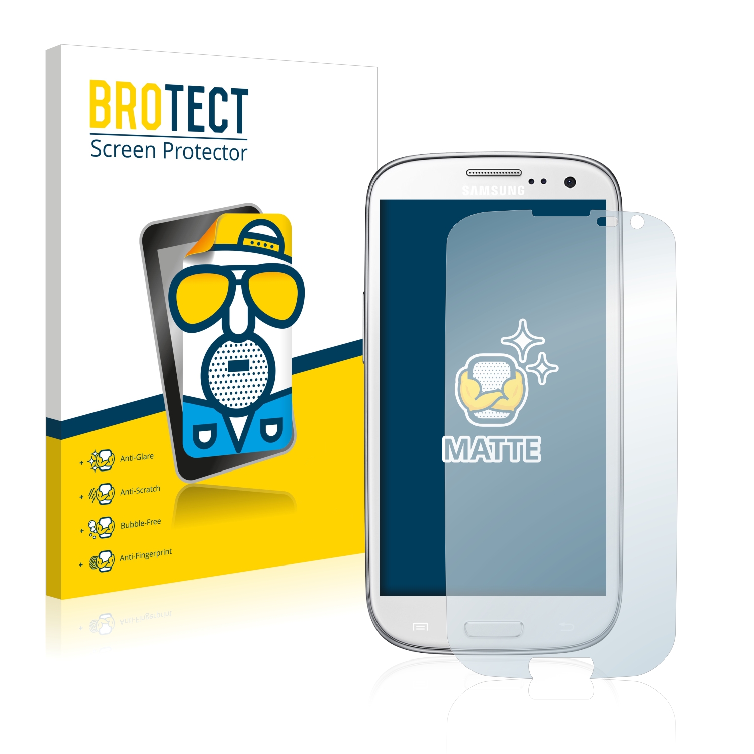 2x BROTECT Entspiegelungs-Folie pro Samsung GT-I9301I