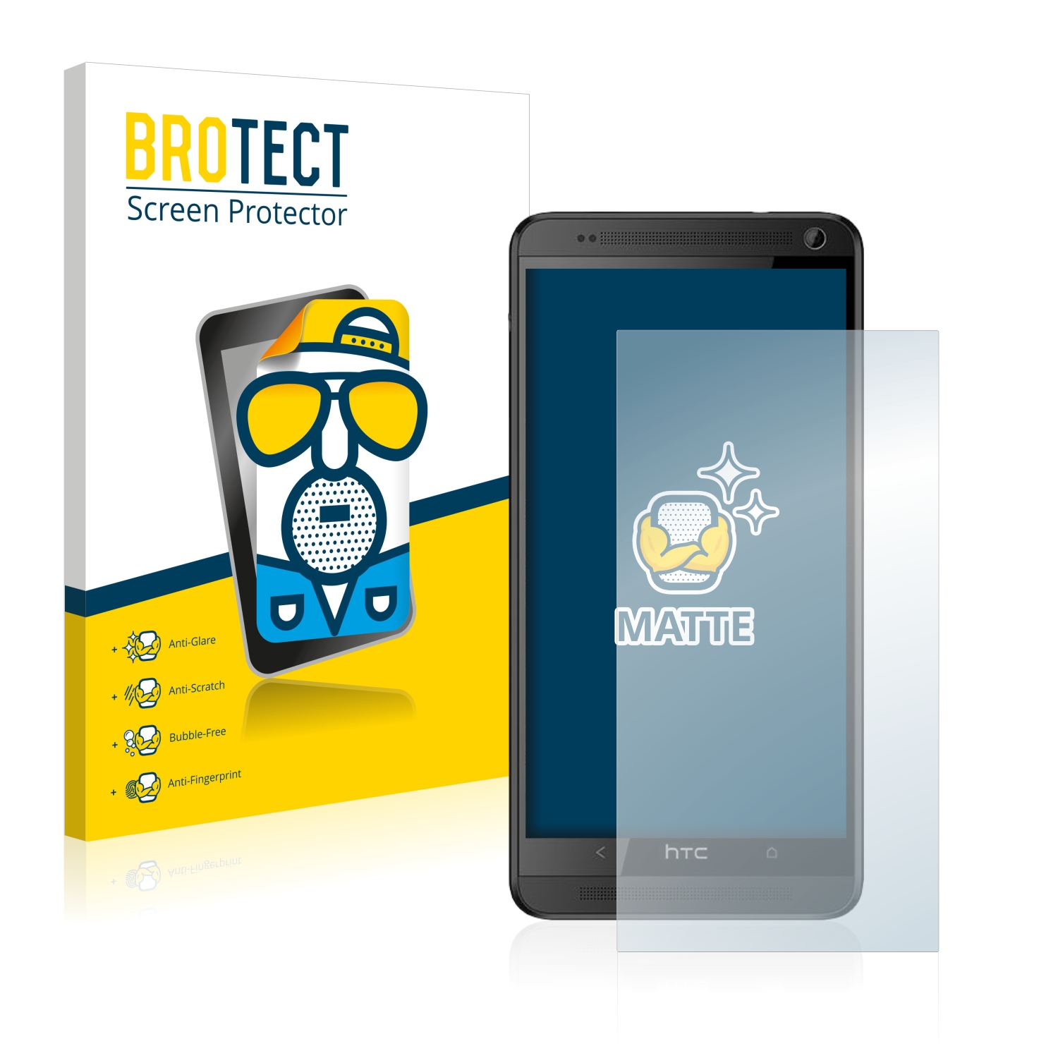 2x BROTECT Entspiegelungs-Folie pro HTC Desire 626