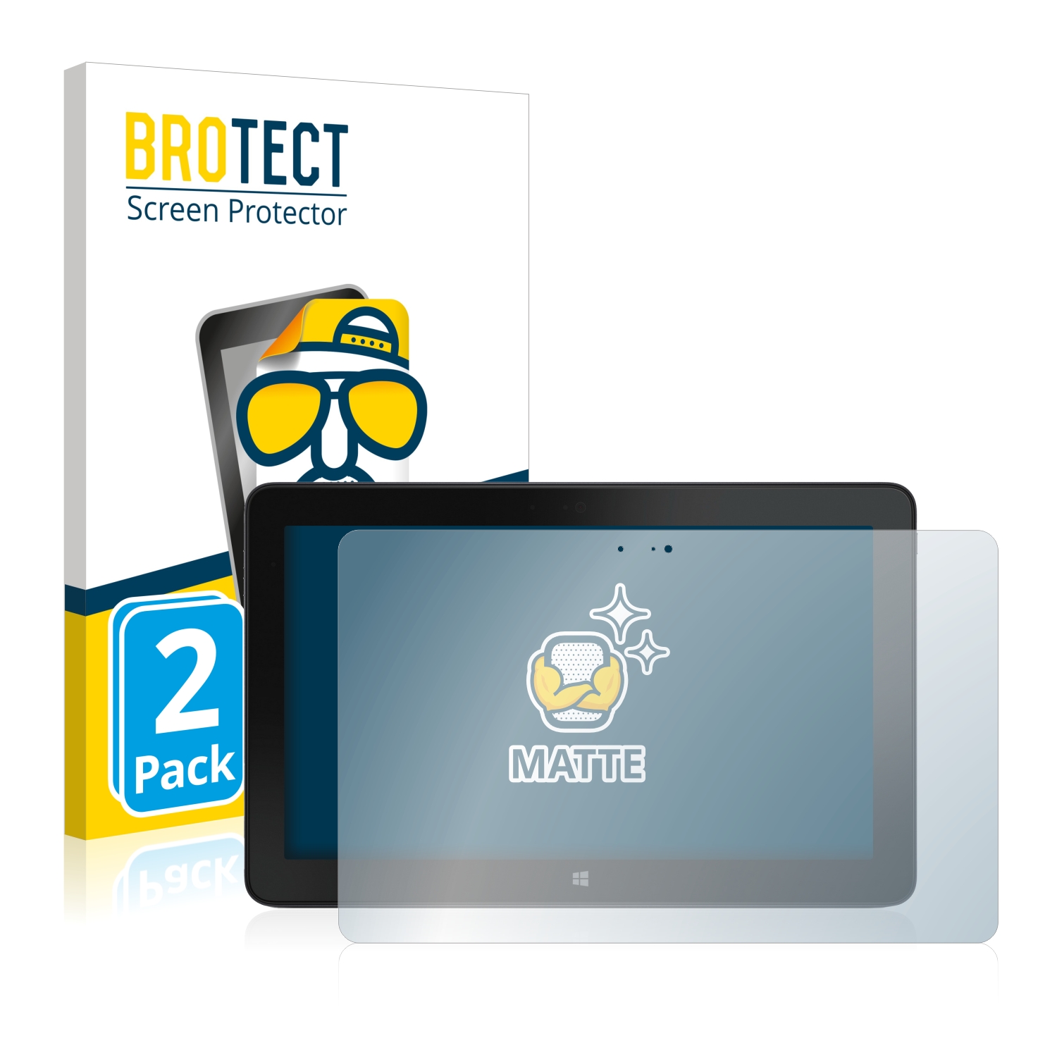 2x BROTECT Entspiegelungs-Folie pro Dell Venue 11 Pro 7140 (2013-2014)