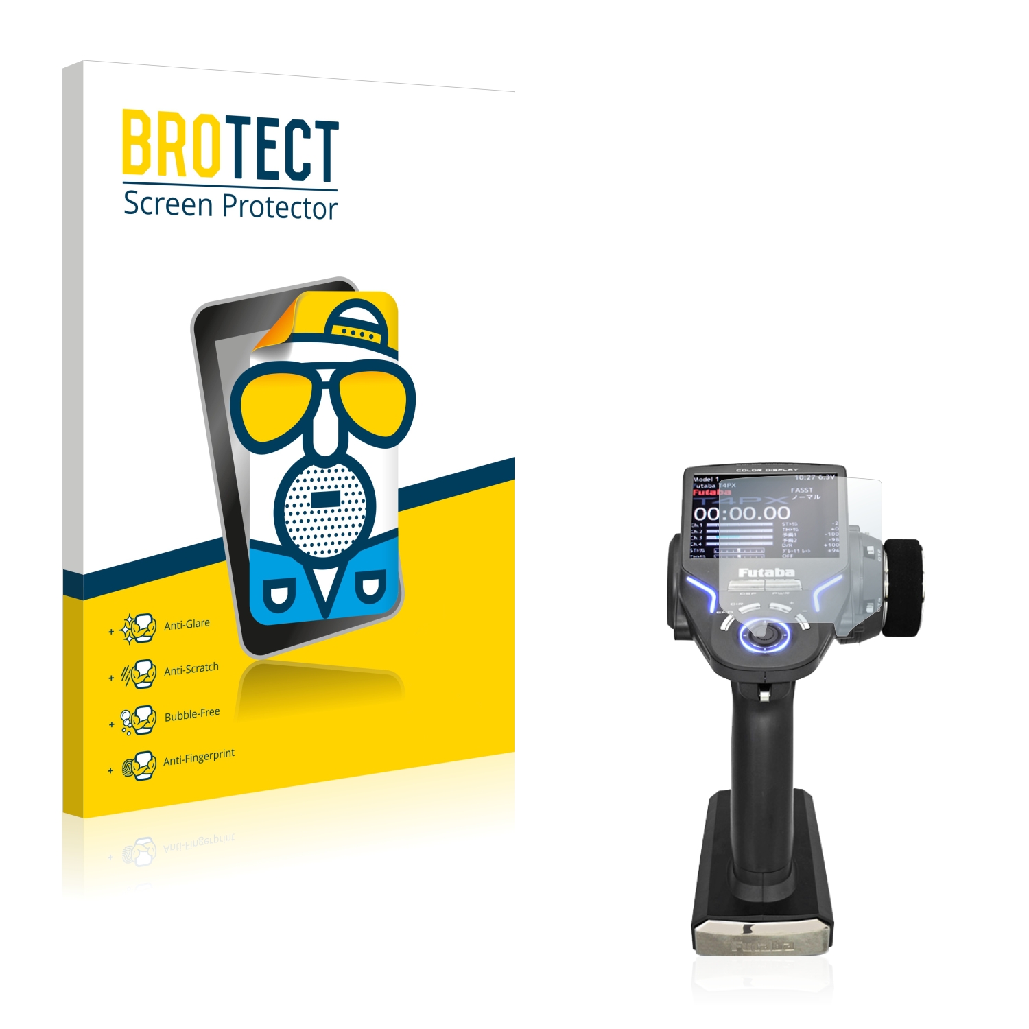 2x BROTECT Entspiegelungs-Folie pro Futaba 4PX