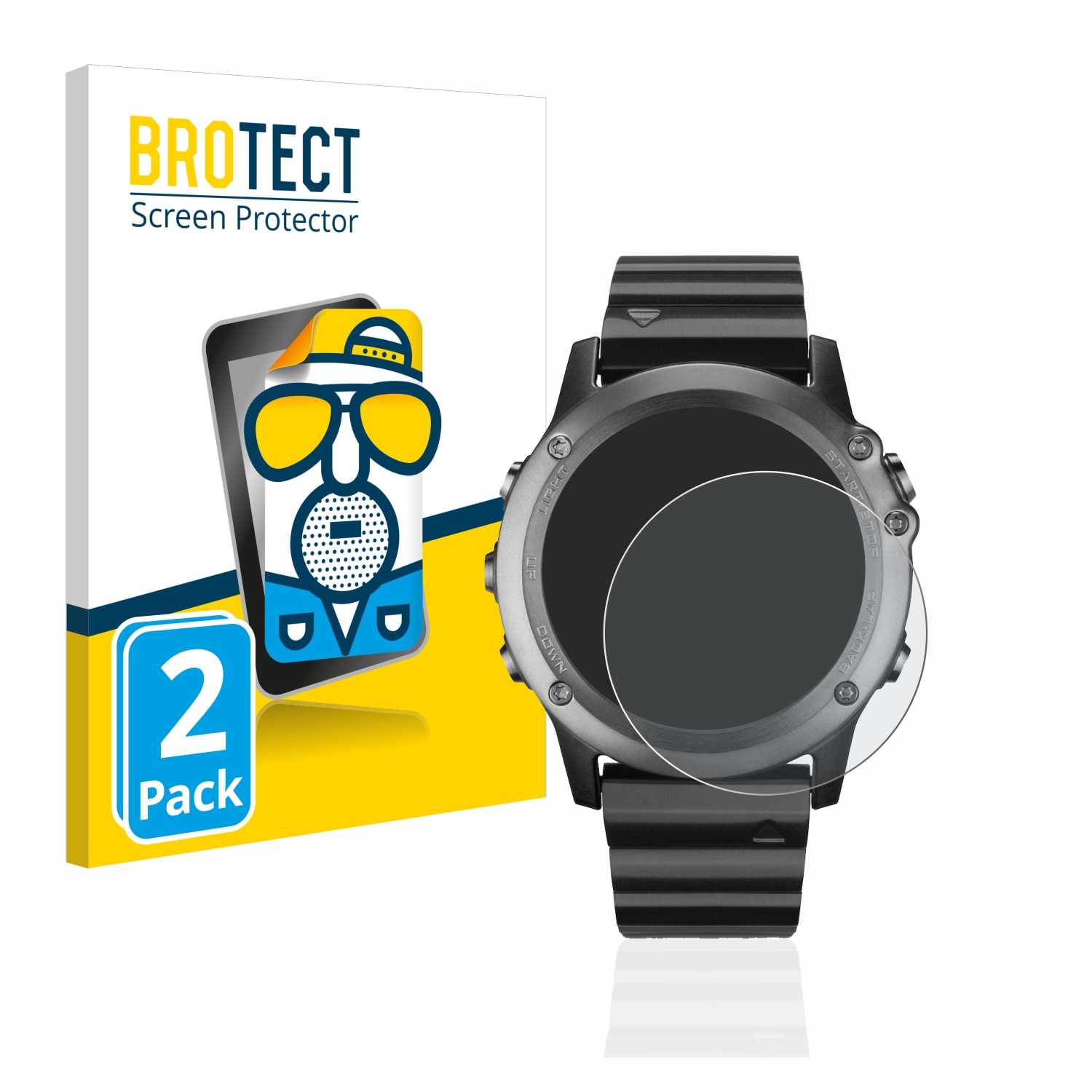 2x BROTECT Entspiegelungs-Folie pro Garmin Fenix 3