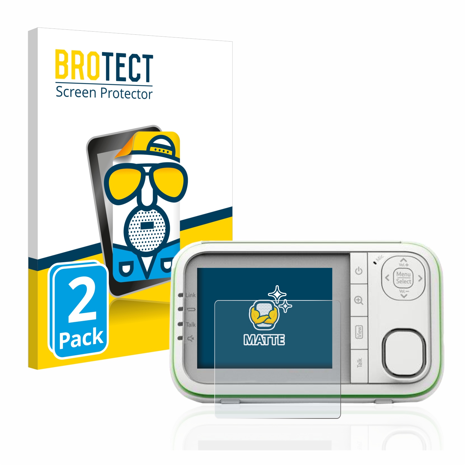 2x BROTECT Entspiegelungs-Folie pro Belkin Baby 1000 Babyphone