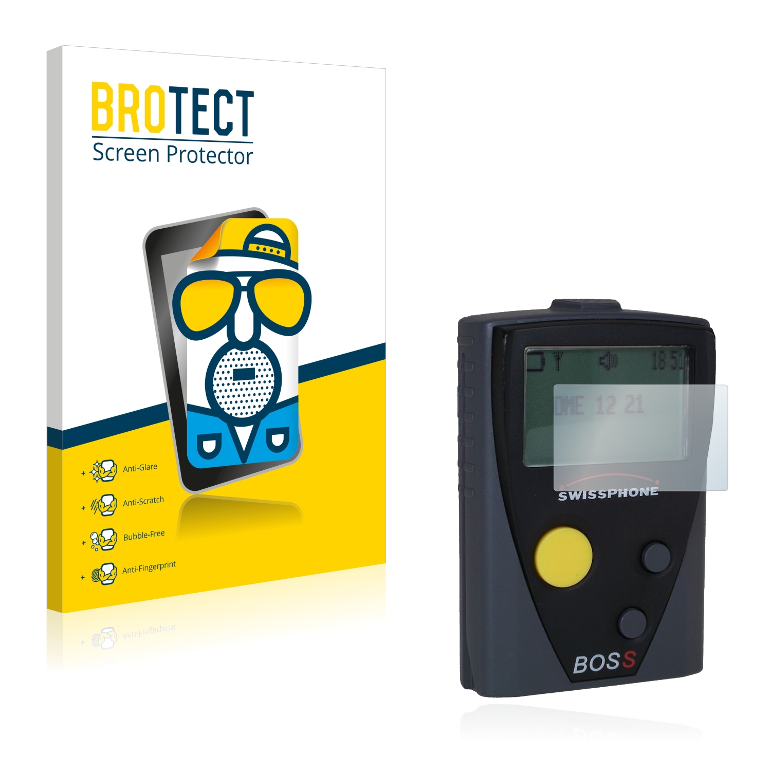 2x BROTECT Entspiegelungs-Folie pro Swissphone Boss 925 V