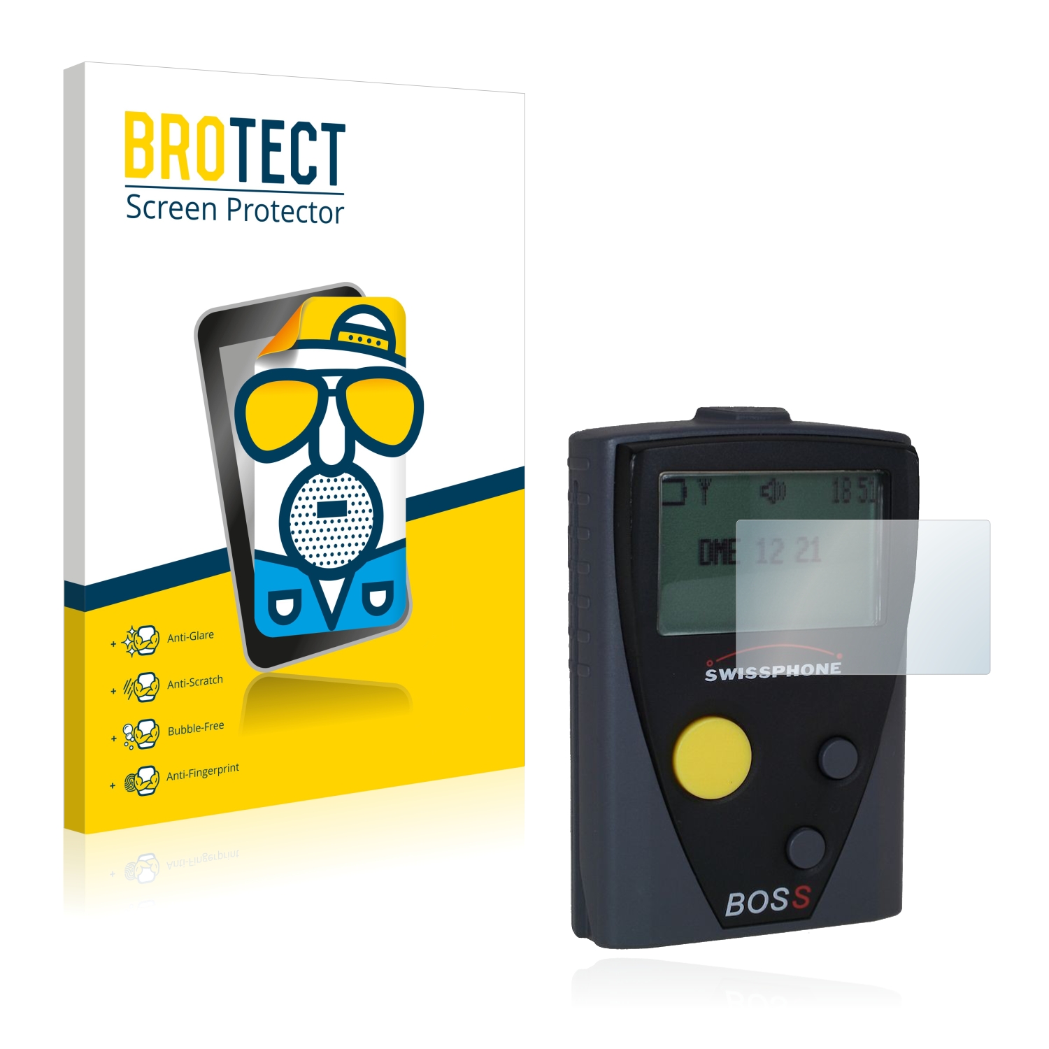 2x BROTECT Entspiegelungs-Folie pro Swissphone Boss 900