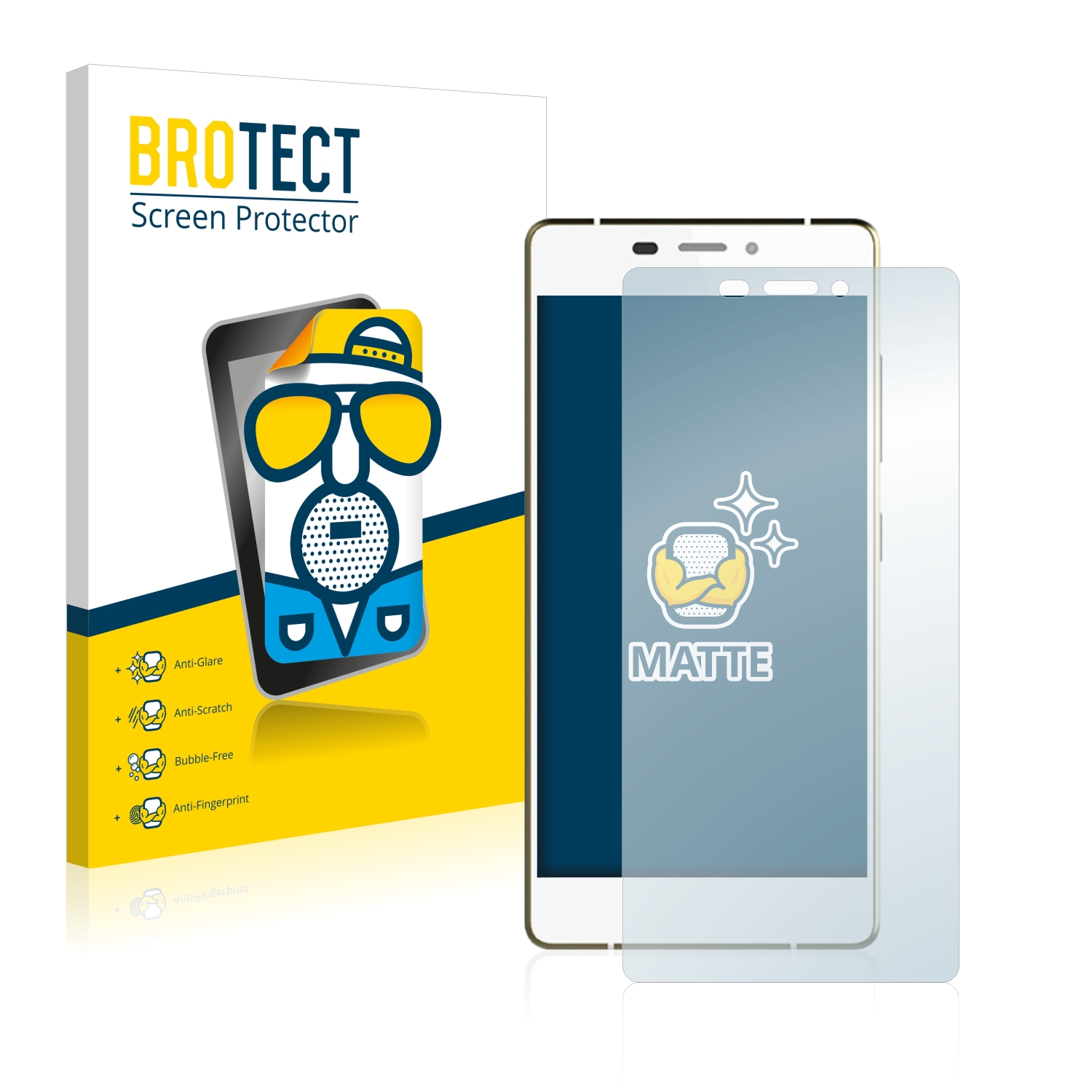 2x BROTECT Entspiegelungs-Folie pro Gionee Elife S7