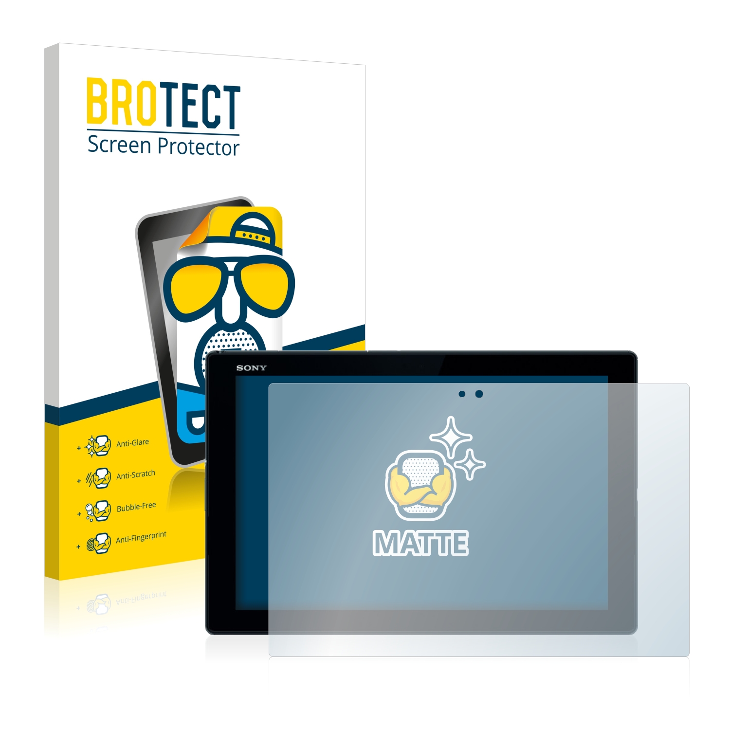 2x BROTECT Entspiegelungs-Folie pro Sony Xperia Z4 Tablet