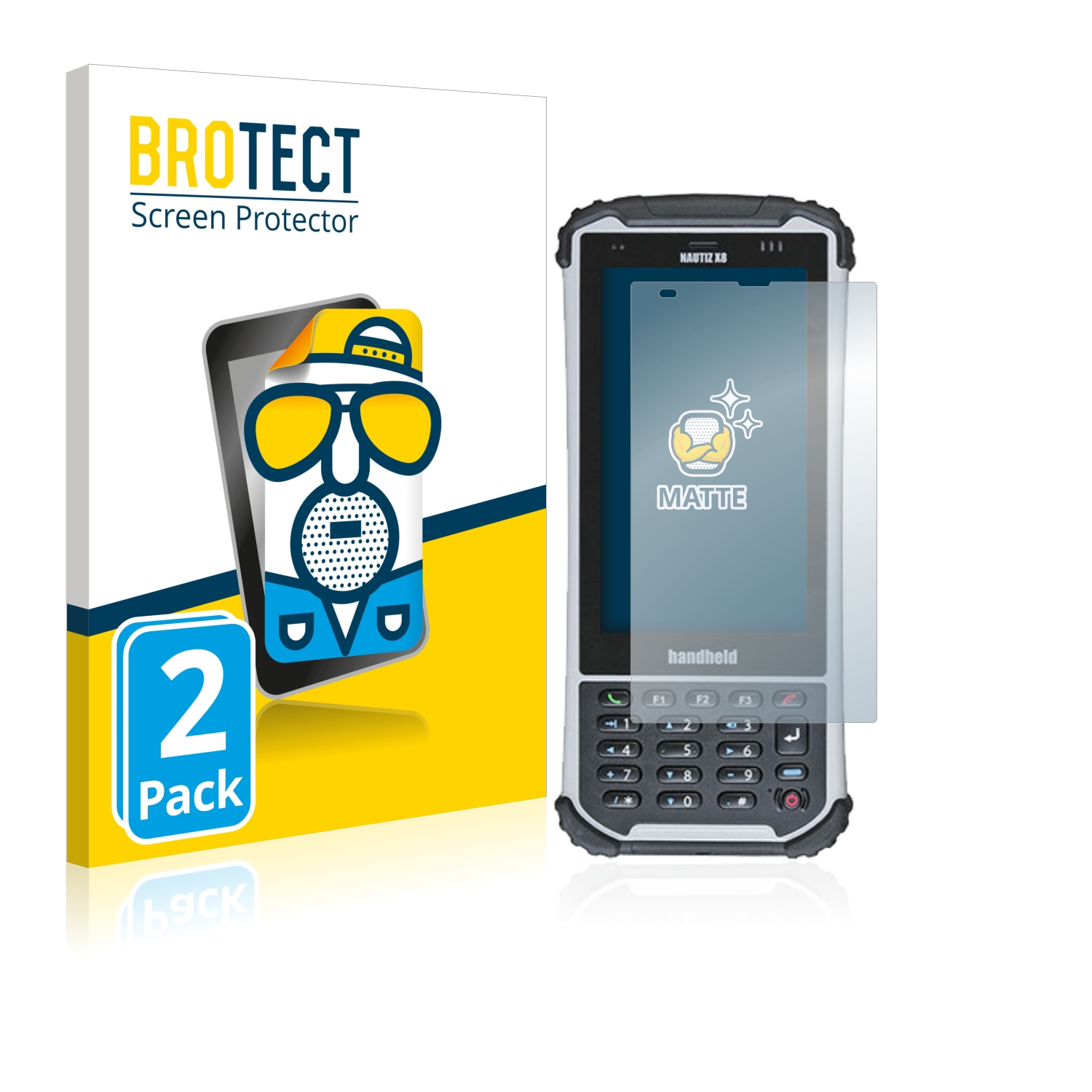 2x BROTECT Entspiegelungs-Folie pro Handheld Nautiz X8
