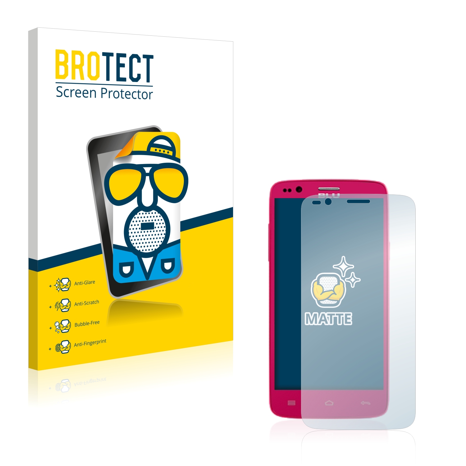 2x BROTECT Entspiegelungs-Folie pro BLU Star 4.5 Design Edition