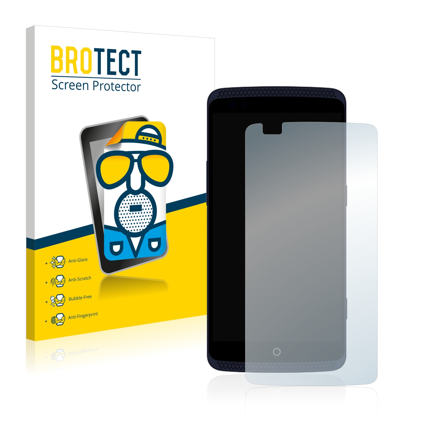 2x BROTECT Entspiegelungs-Folie pro ZTE Axon