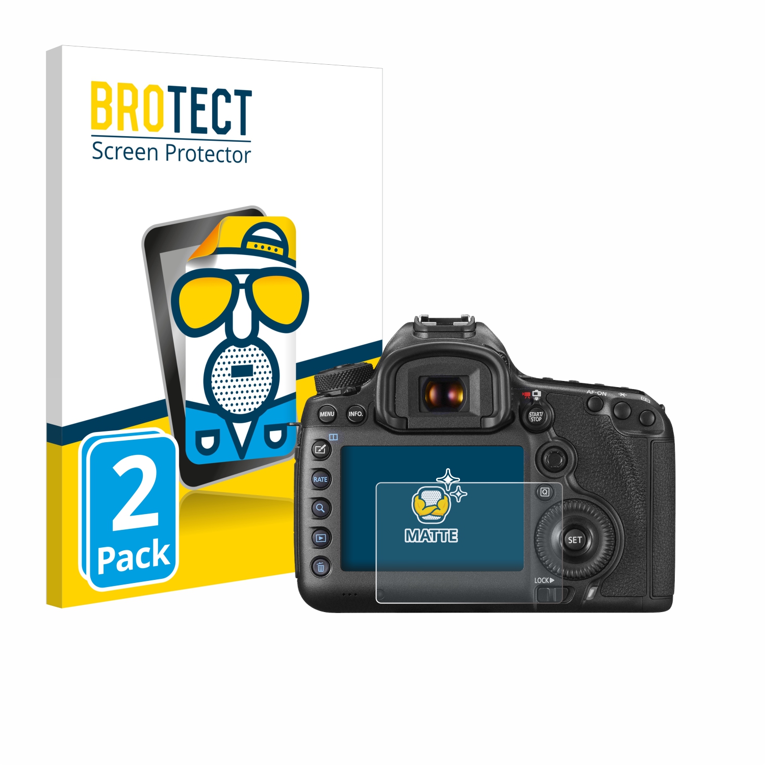 2x BROTECT Entspiegelungs-Folie pro Canon EOS 5DS R