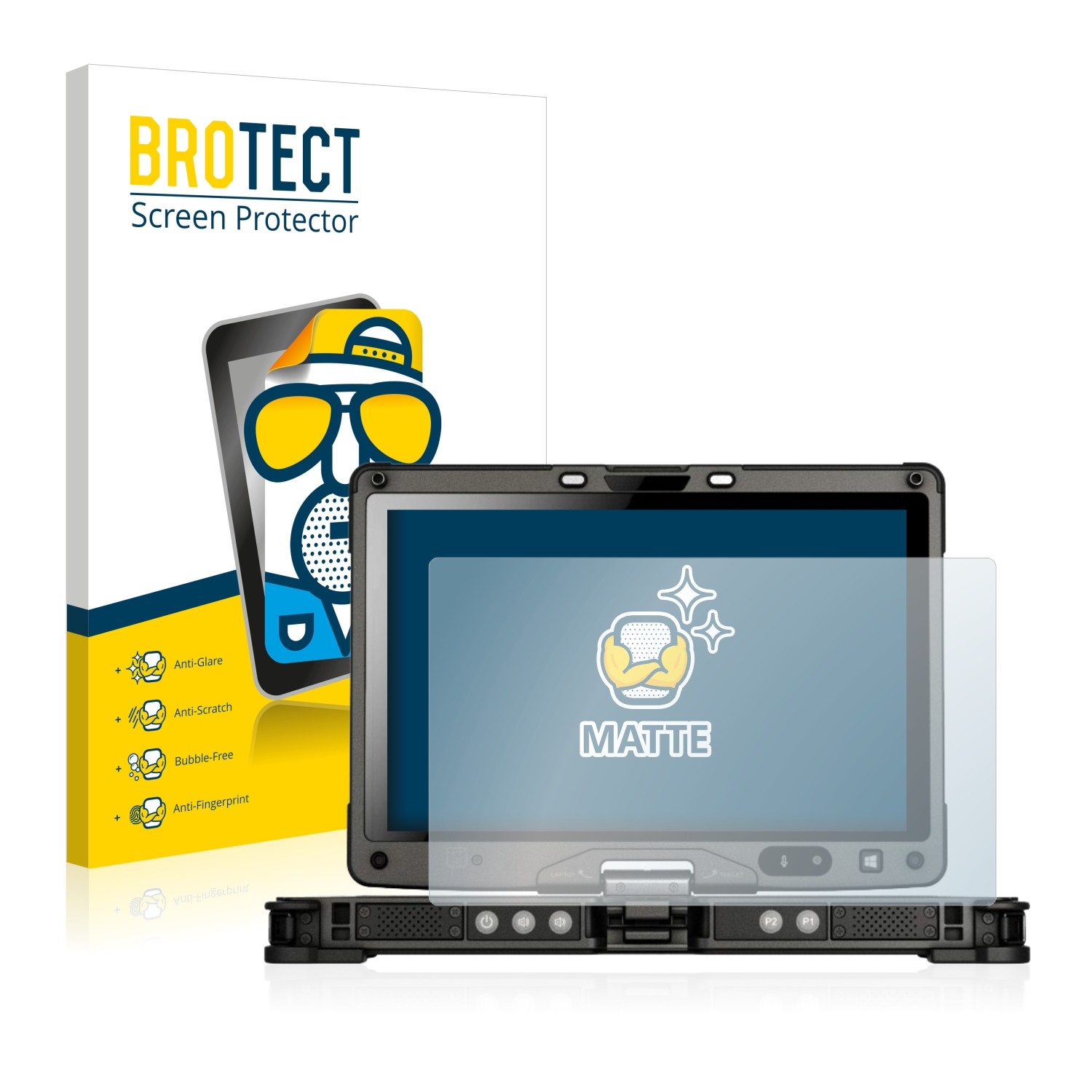 2x BROTECT Entspiegelungs-Folie pro Getac V110
