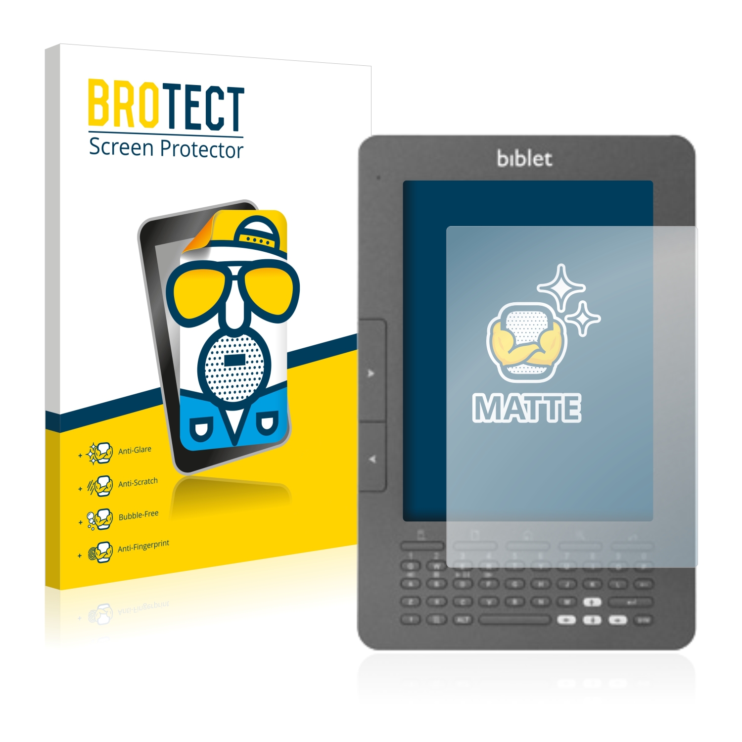 2x BROTECT Entspiegelungs-Folie pro Biblet eBook Reader