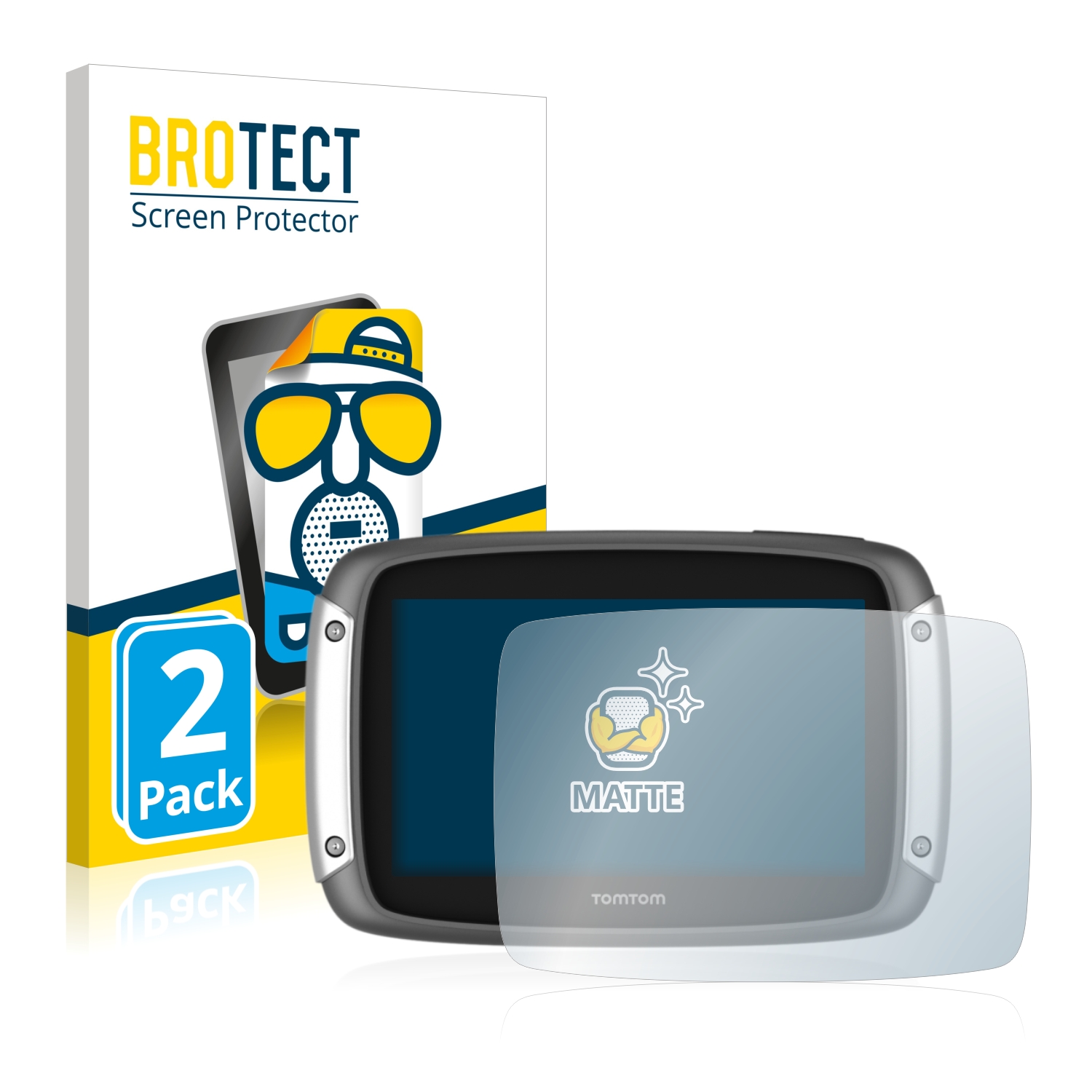 2x BROTECT Entspiegelungs-Folie pro TomTom Rider 400