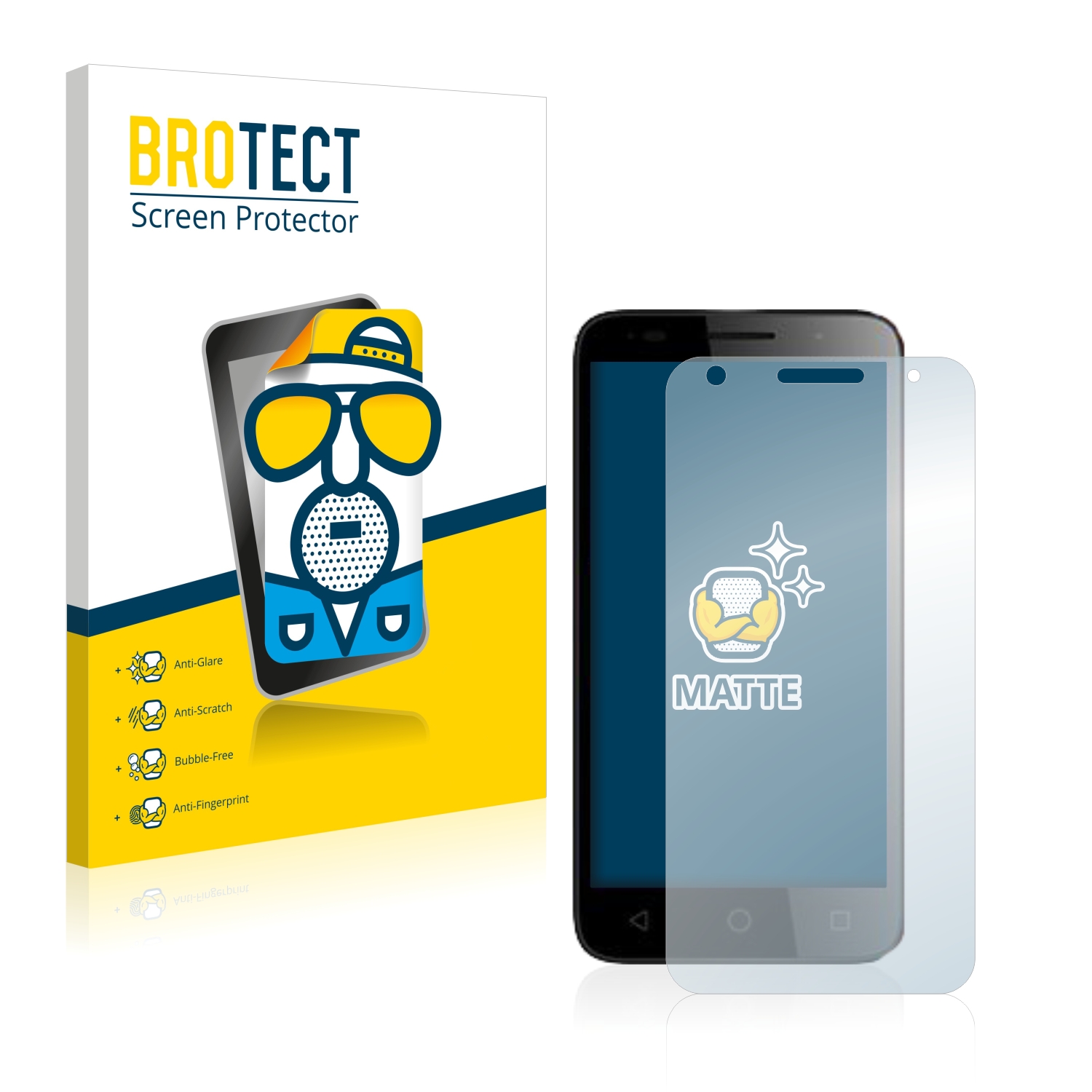 2x BROTECT Entspiegelungs-Folie pro Alcatel Pixi 3 (5.0) 4G