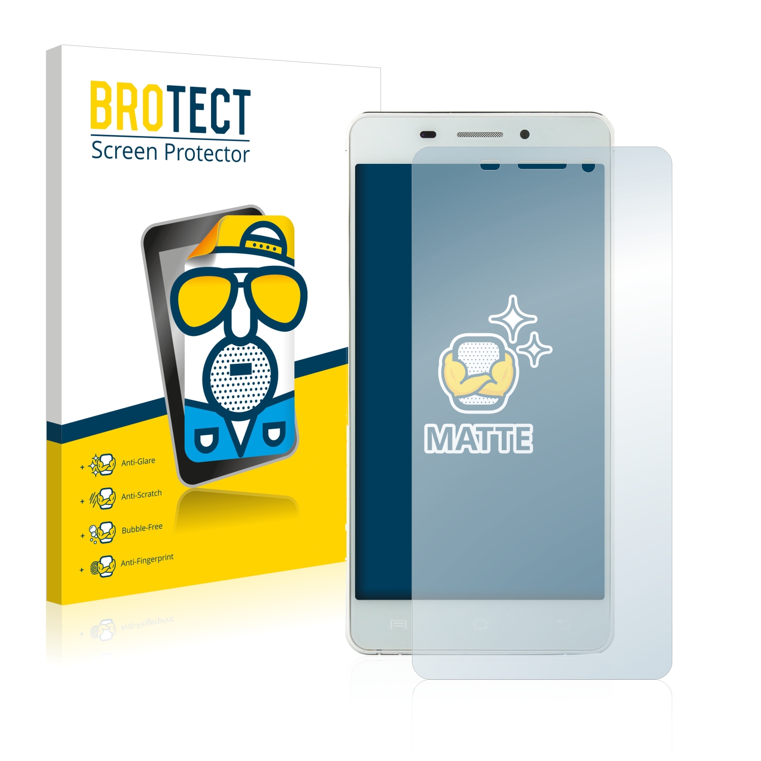 2x BROTECT Entspiegelungs-Folie pro Doogee Ibiza F2