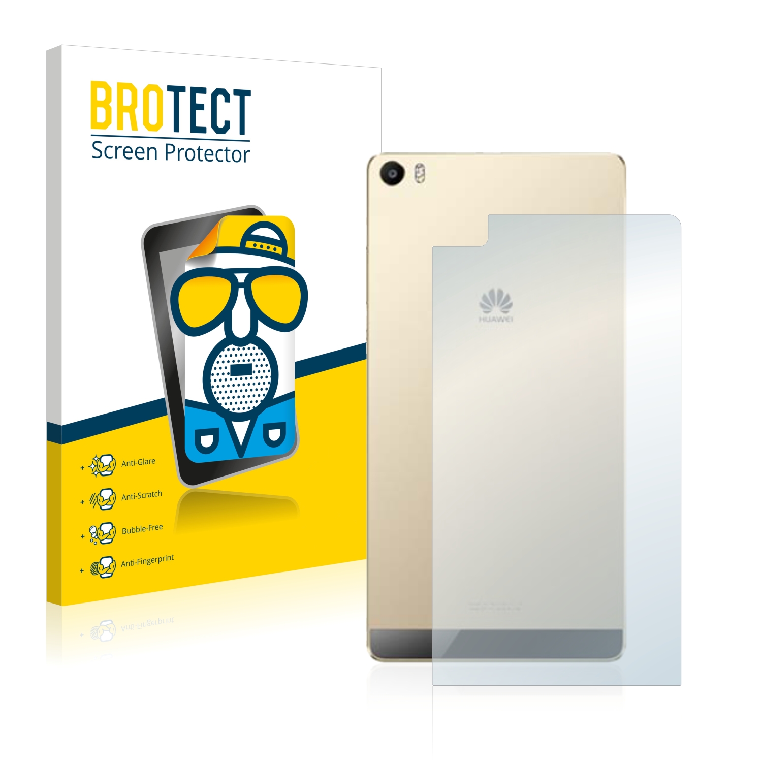 2x BROTECT Entspiegelungs-Folie pro Huawei P8 Max (zadní strana)