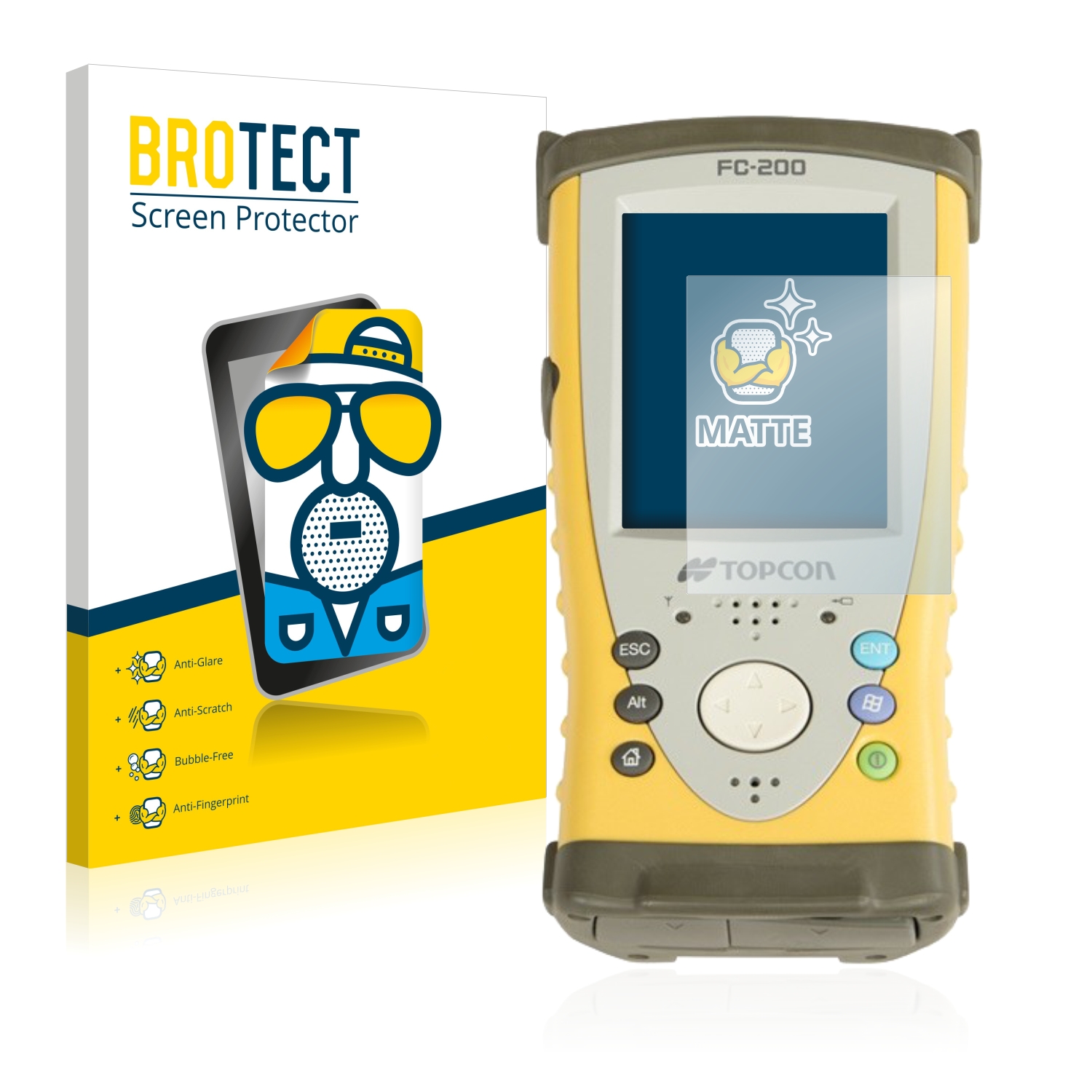 2x BROTECT Entspiegelungs-Folie pro Topcon FC-200