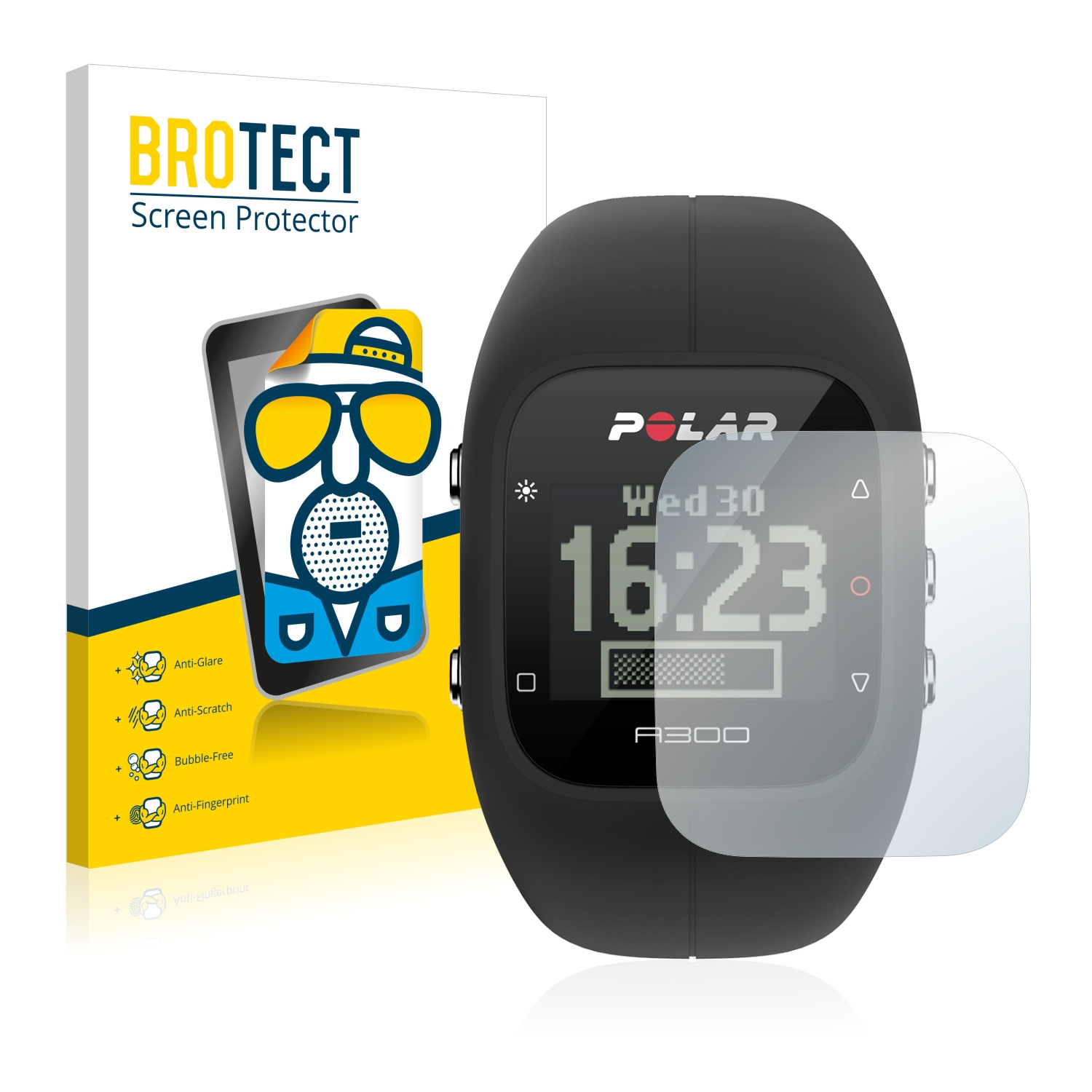 2x BROTECT Entspiegelungs-Folie pro Polar A300