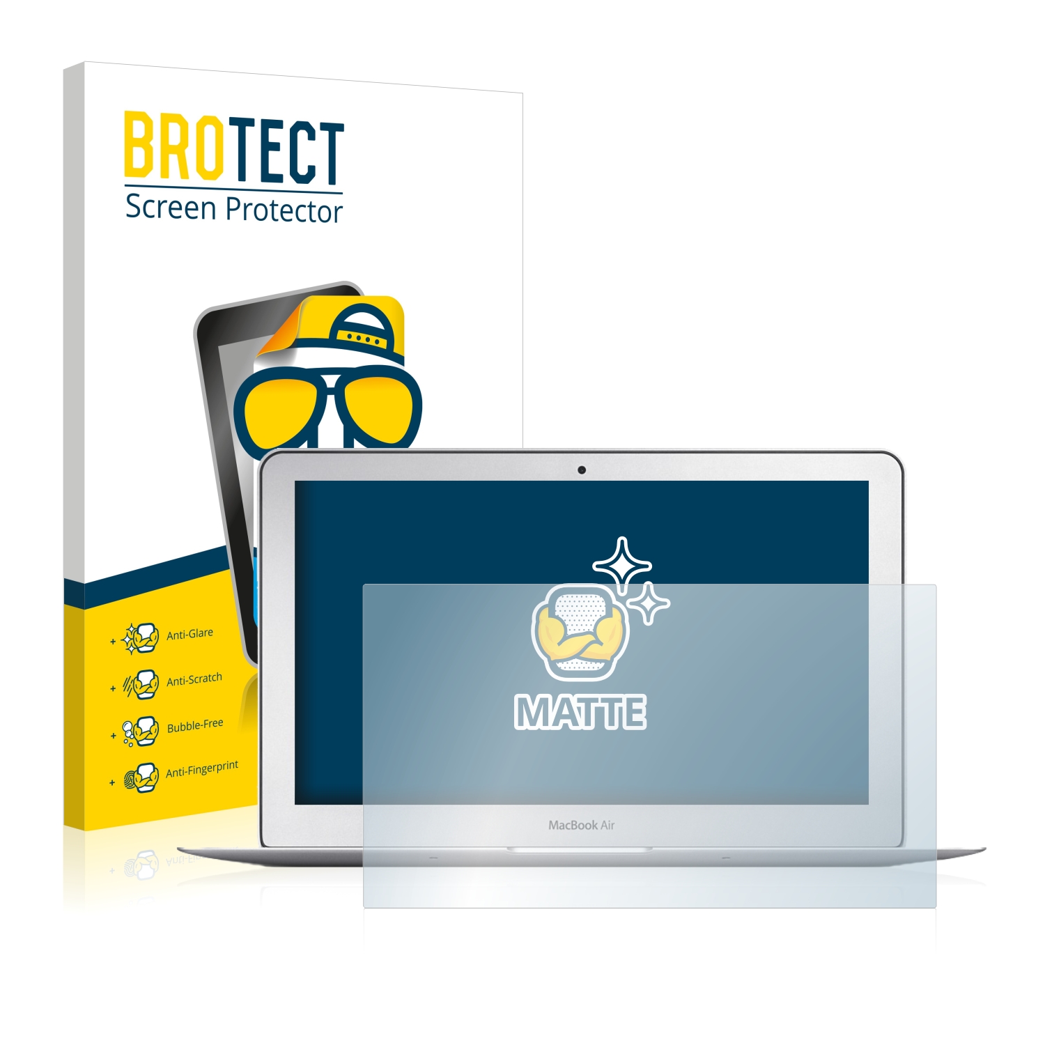 2x BROTECT Entspiegelungs-Folie pro Apple MacBook Air 11 (Anfang 2014)