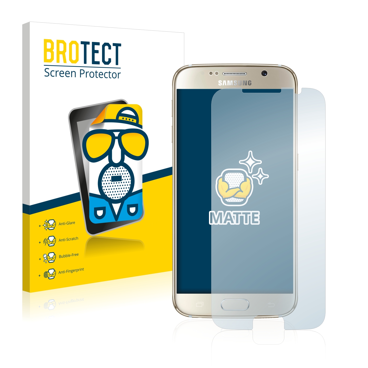 2x BROTECT Entspiegelungs-Folie pro Samsung SM-G920F
