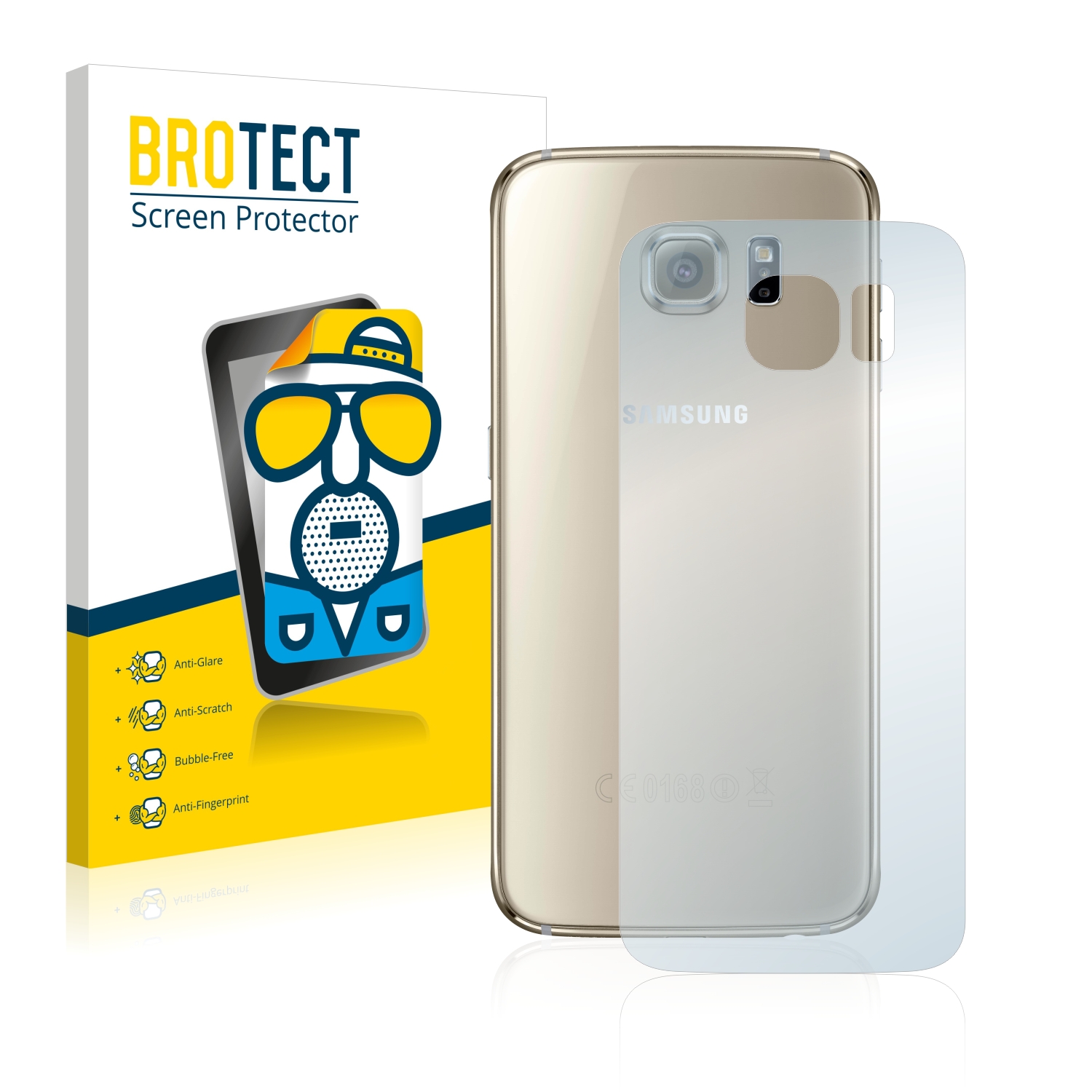 2x BROTECT Entspiegelungs-Folie pro Samsung SM-G920F (zadní strana)