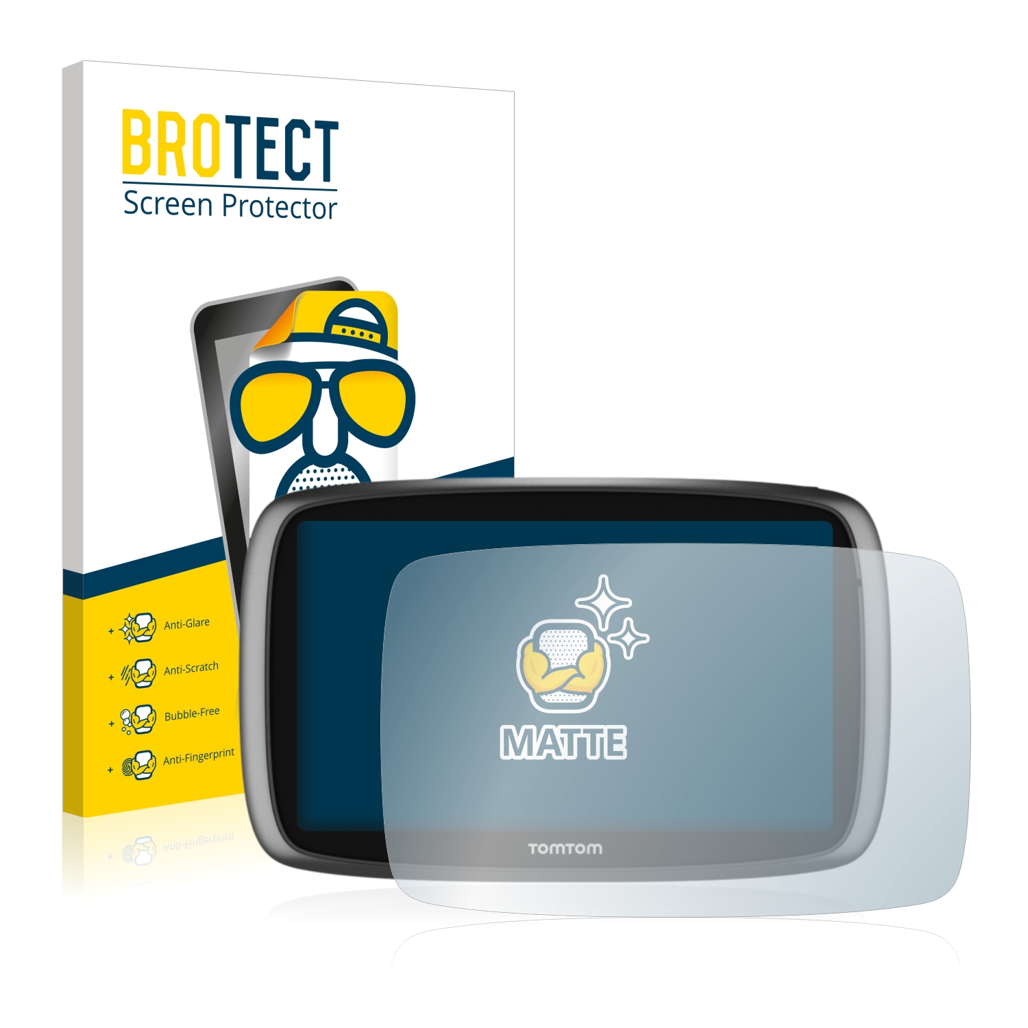 2x BROTECT Entspiegelungs-Folie pro TomTom GO 610