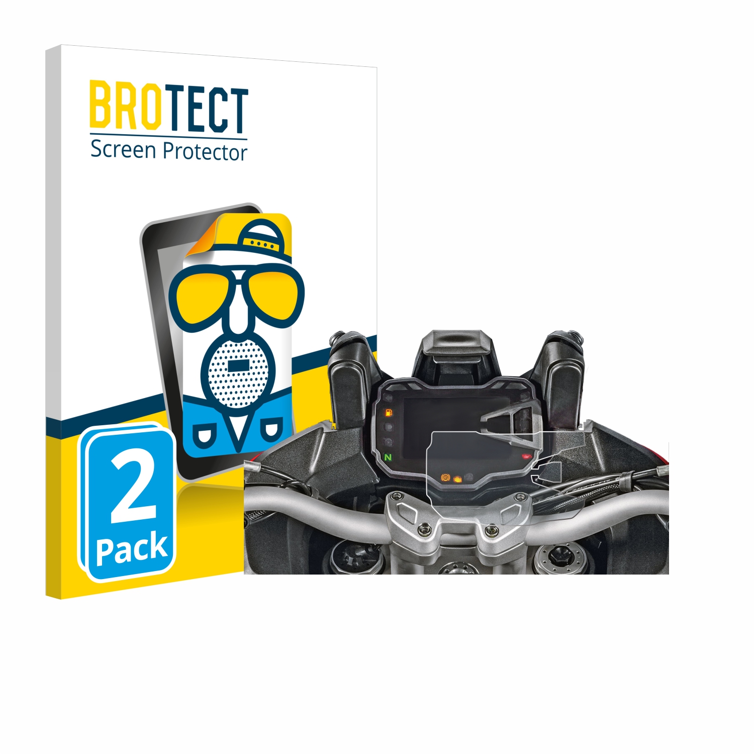 2x BROTECT Entspiegelungs-Folie pro Ducati Multistrada 1200S 2015 tachometr