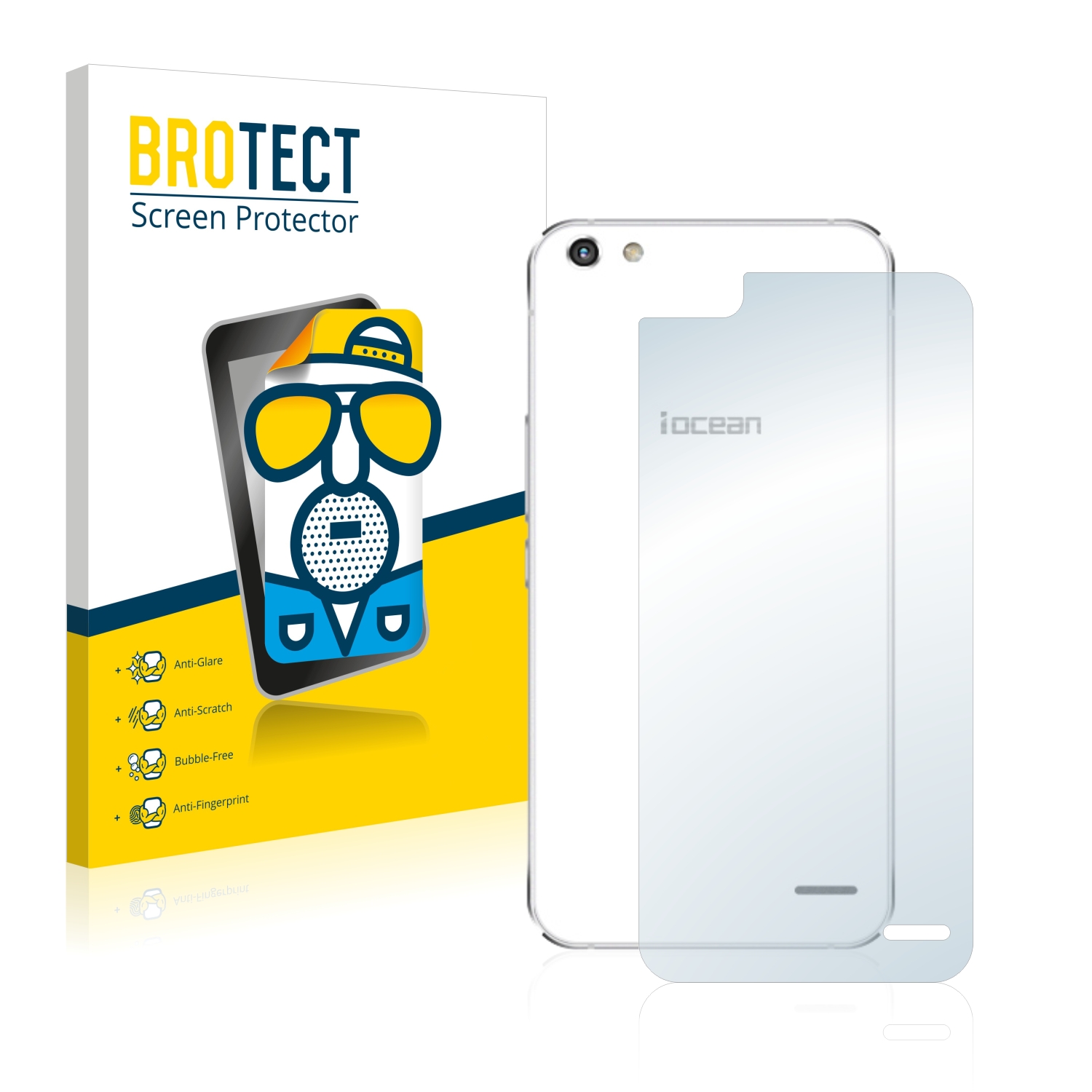 2x BROTECT Entspiegelungs-Folie pro iOcean X9 (zadní strana)
