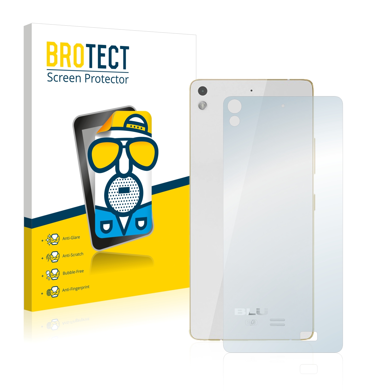 2x BROTECT Entspiegelungs-Folie pro BLU Vivo Air (zadní strana)