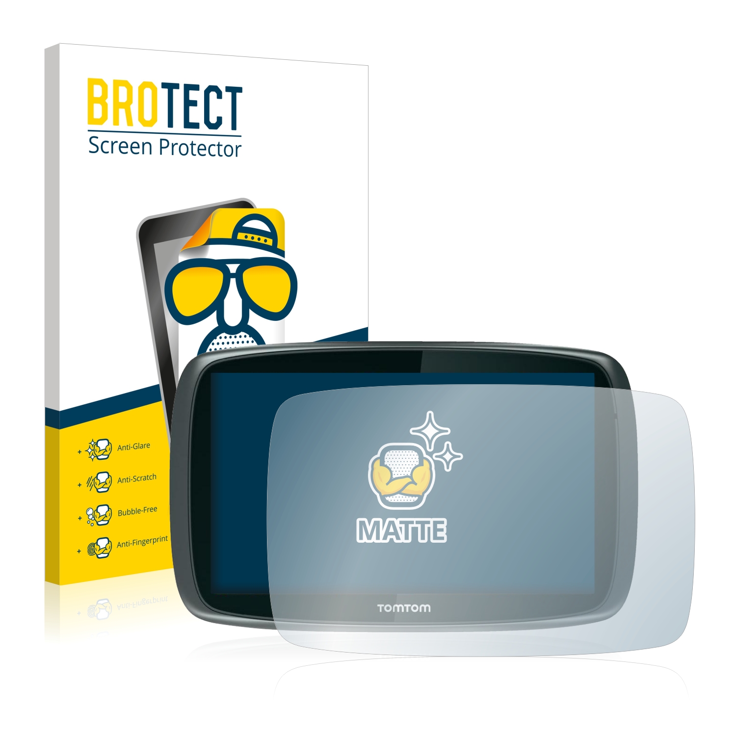 2x BROTECT Entspiegelungs-Folie pro TomTom Trucker 6000