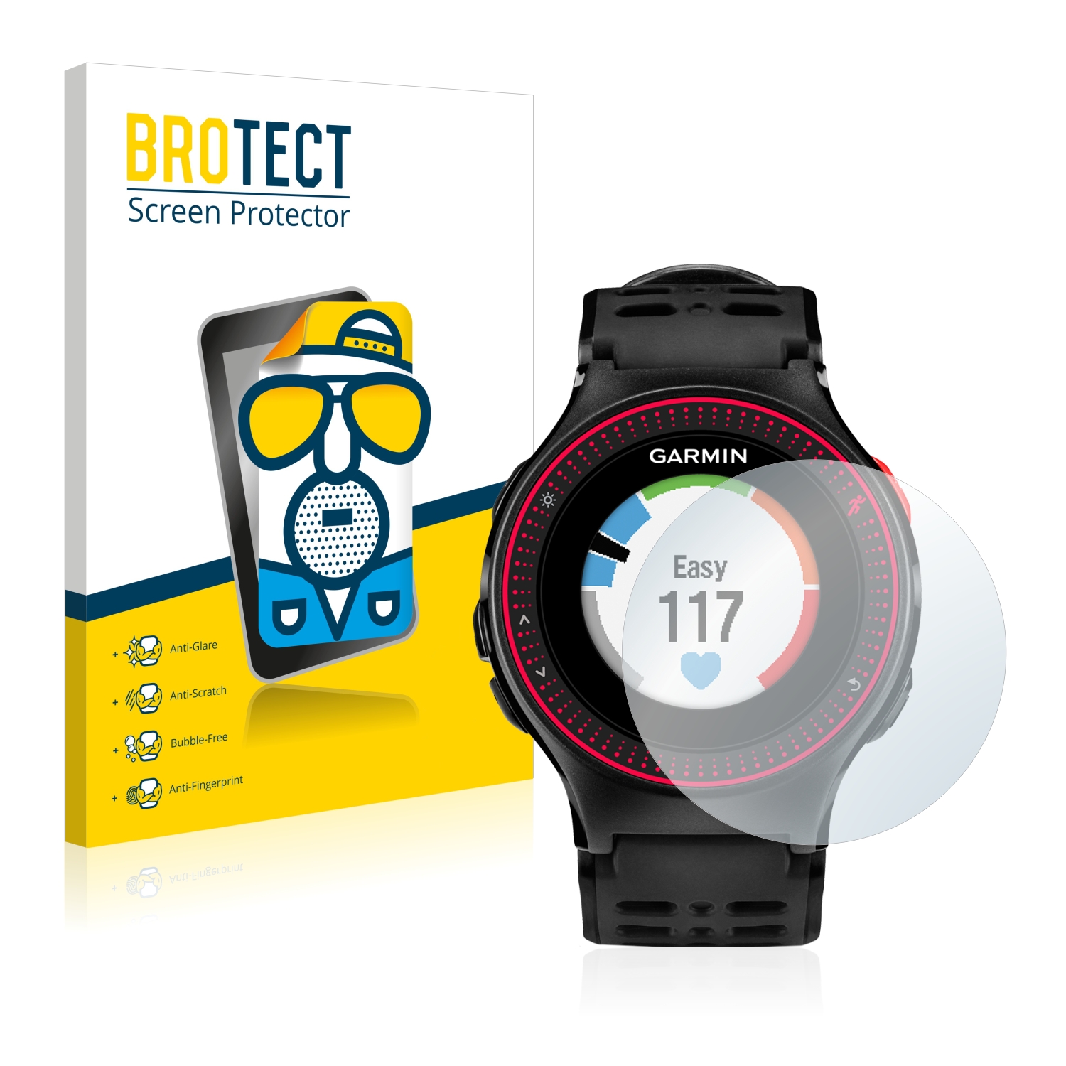 2x BROTECT Entspiegelungs-Folie pro Garmin Forerunner 225