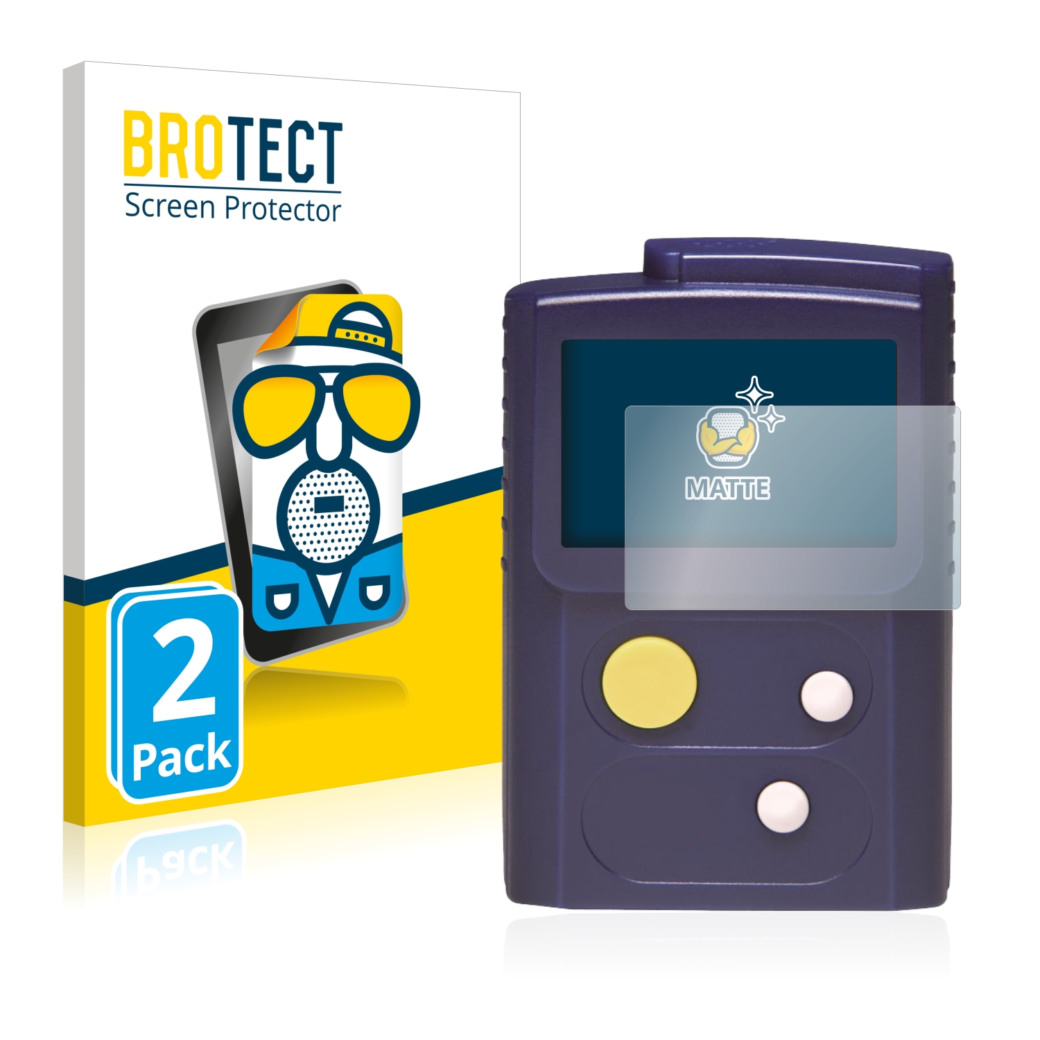 2x BROTECT Entspiegelungs-Folie pro Swissphone RES.Q