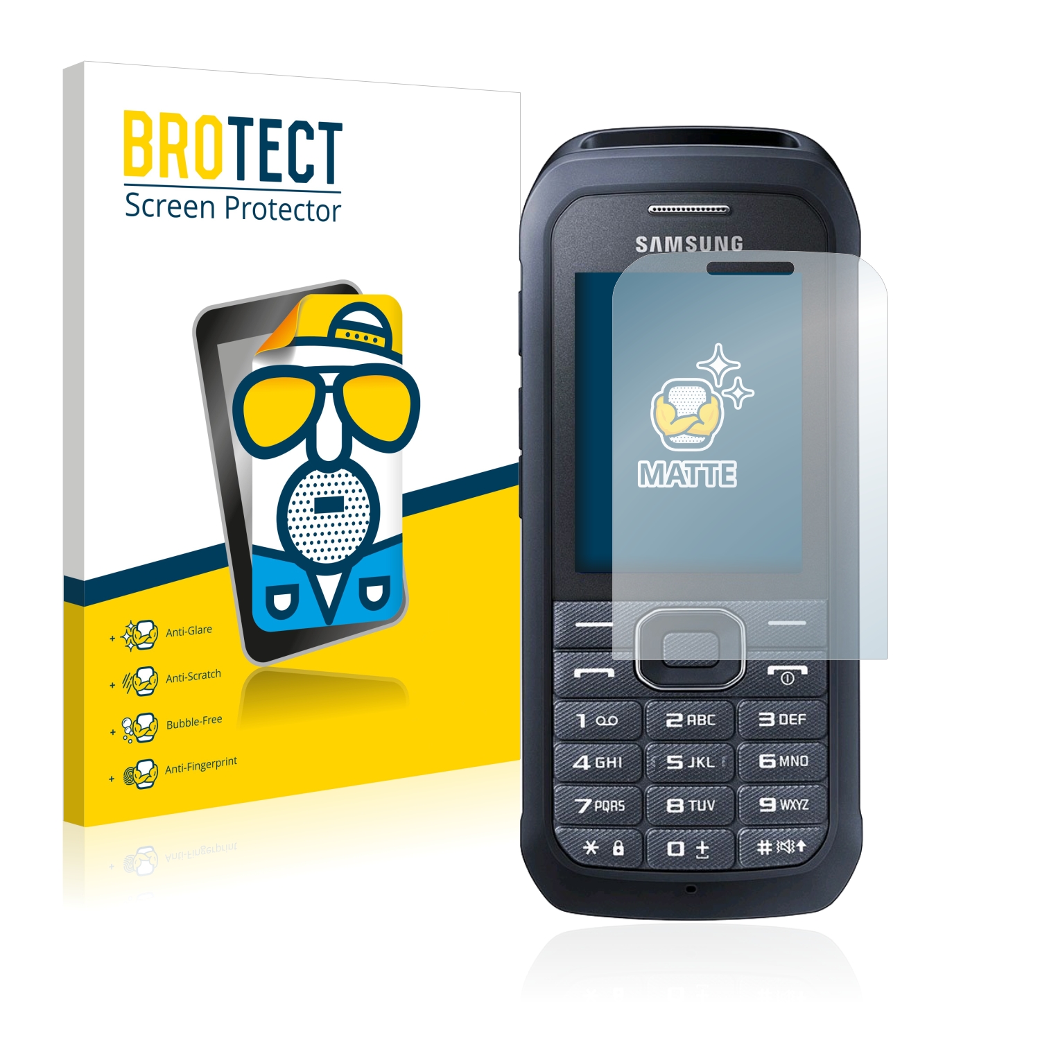 2x BROTECT Entspiegelungs-Folie pro Samsung Xcover 550