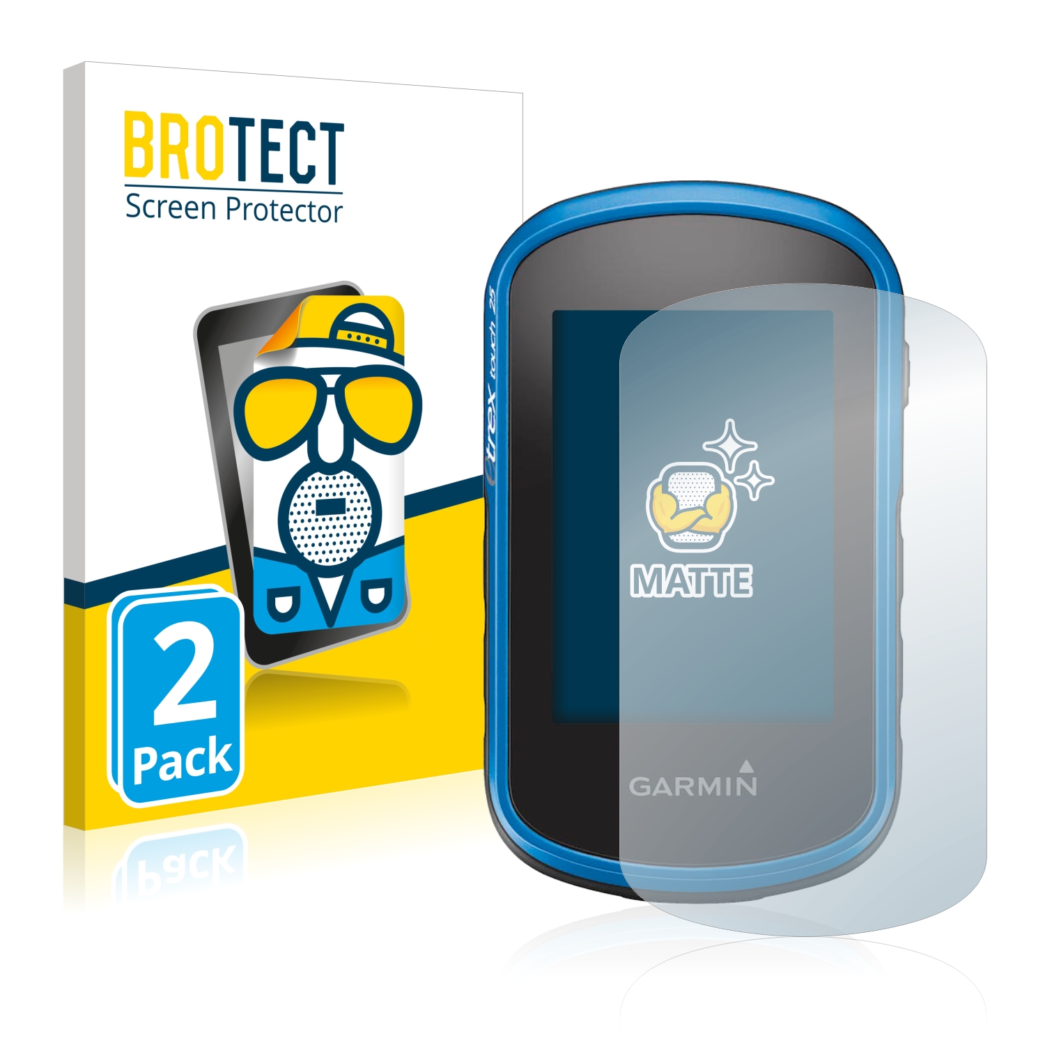 2x BROTECT Entspiegelungs-Folie pro Garmin eTrex Touch 25