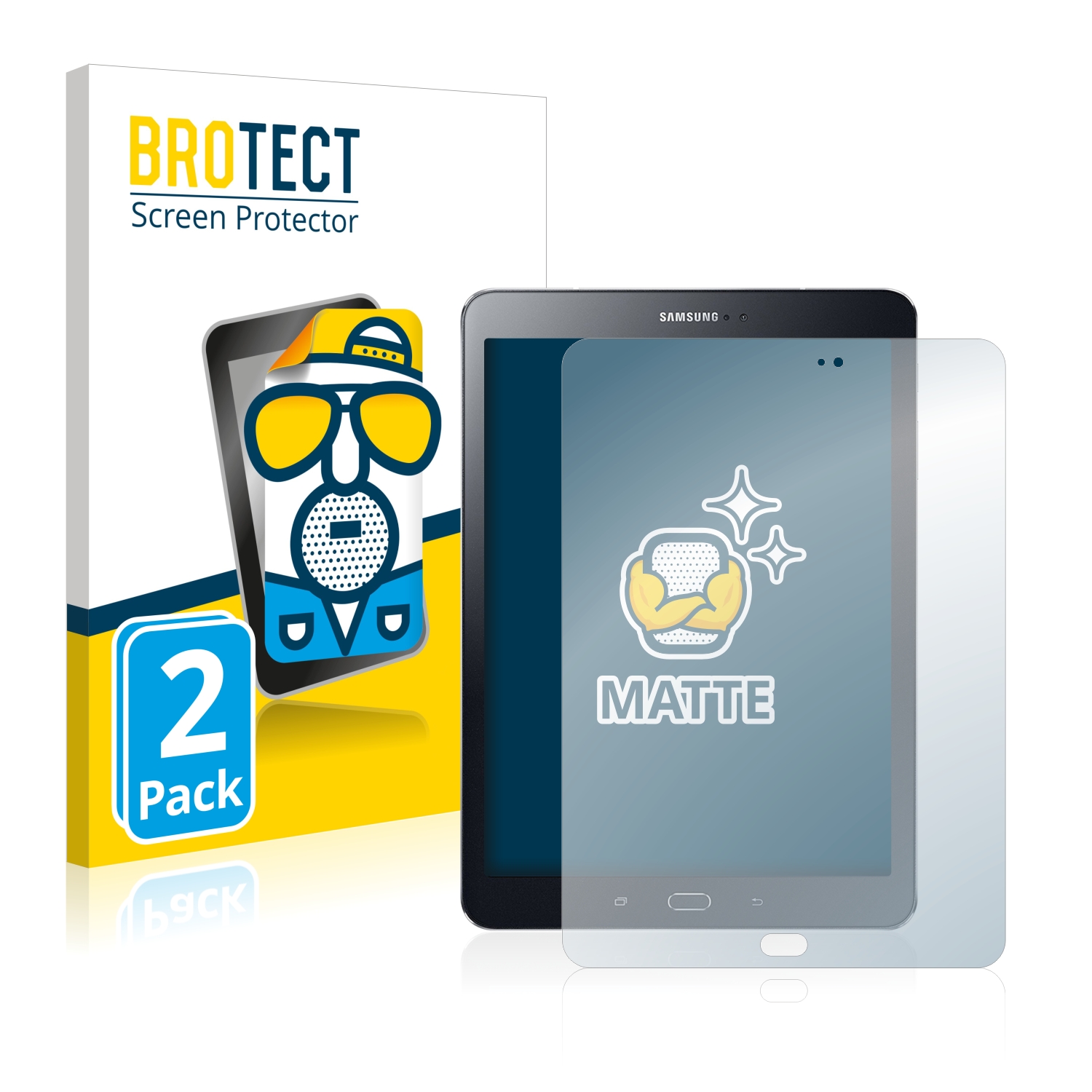 2x BROTECT Entspiegelungs-Folie pro Samsung Galaxy Tab S2 9.7